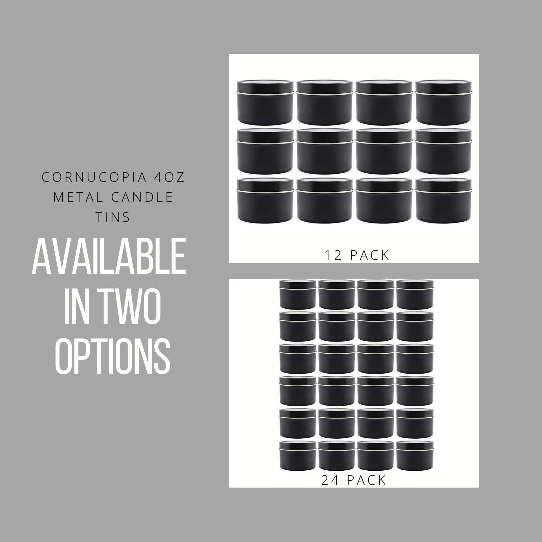 4oz Metal Candle Tins