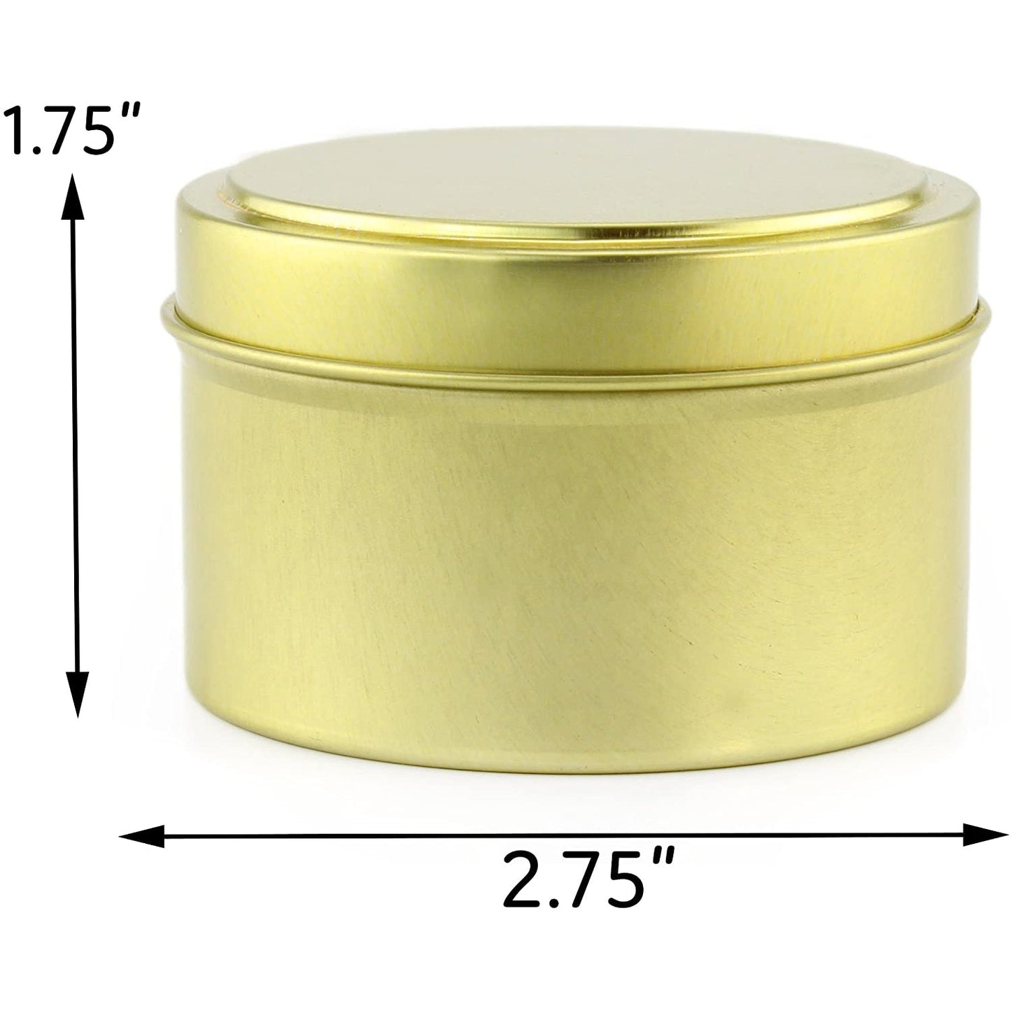 6oz Round Gold Tins/Candle Tins (120-Pack) - SH_1241_BUNDLE