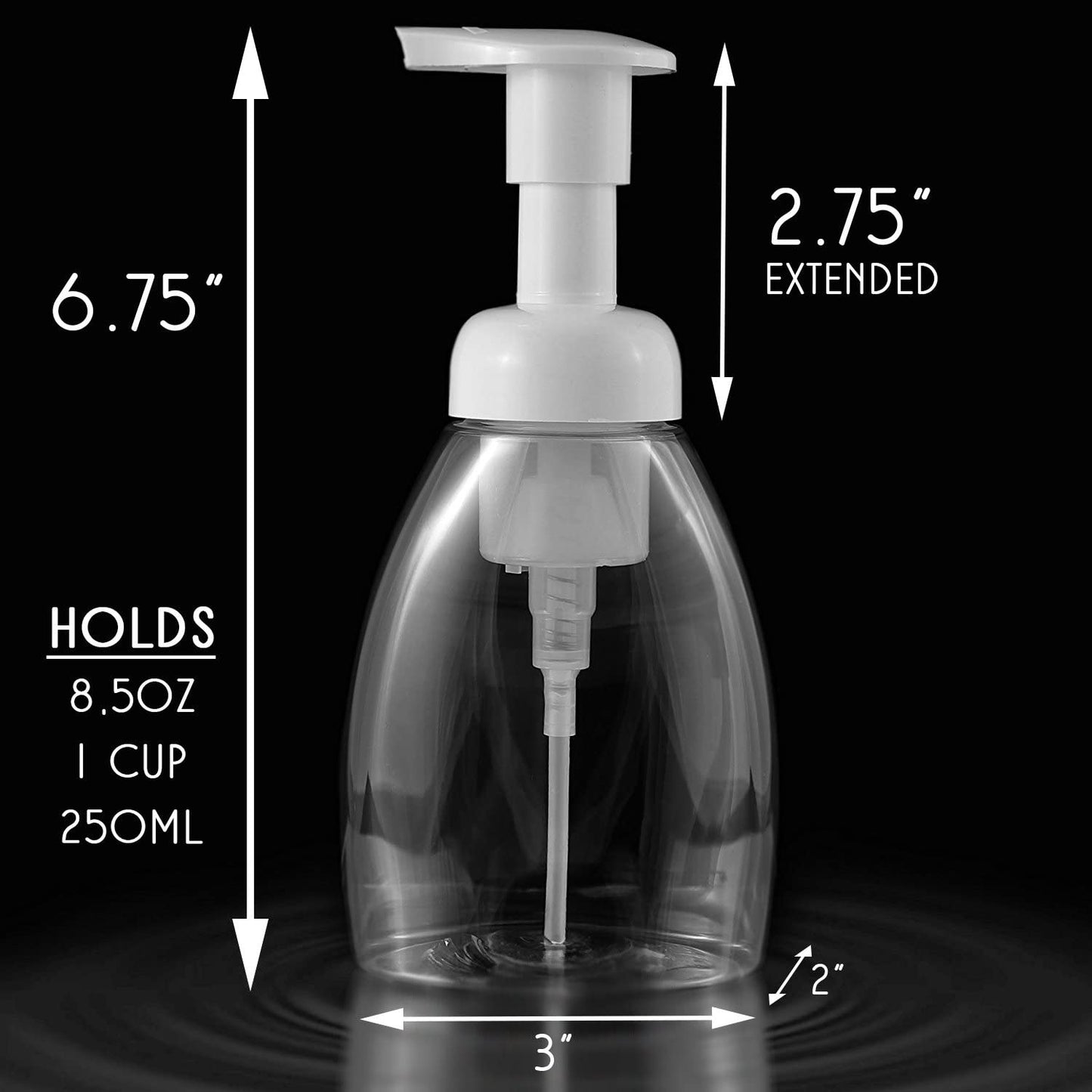 Foaming Soap Dispensers 8.5oz / 250ml Capacity (120pk) - SH_1270_BUNDLE