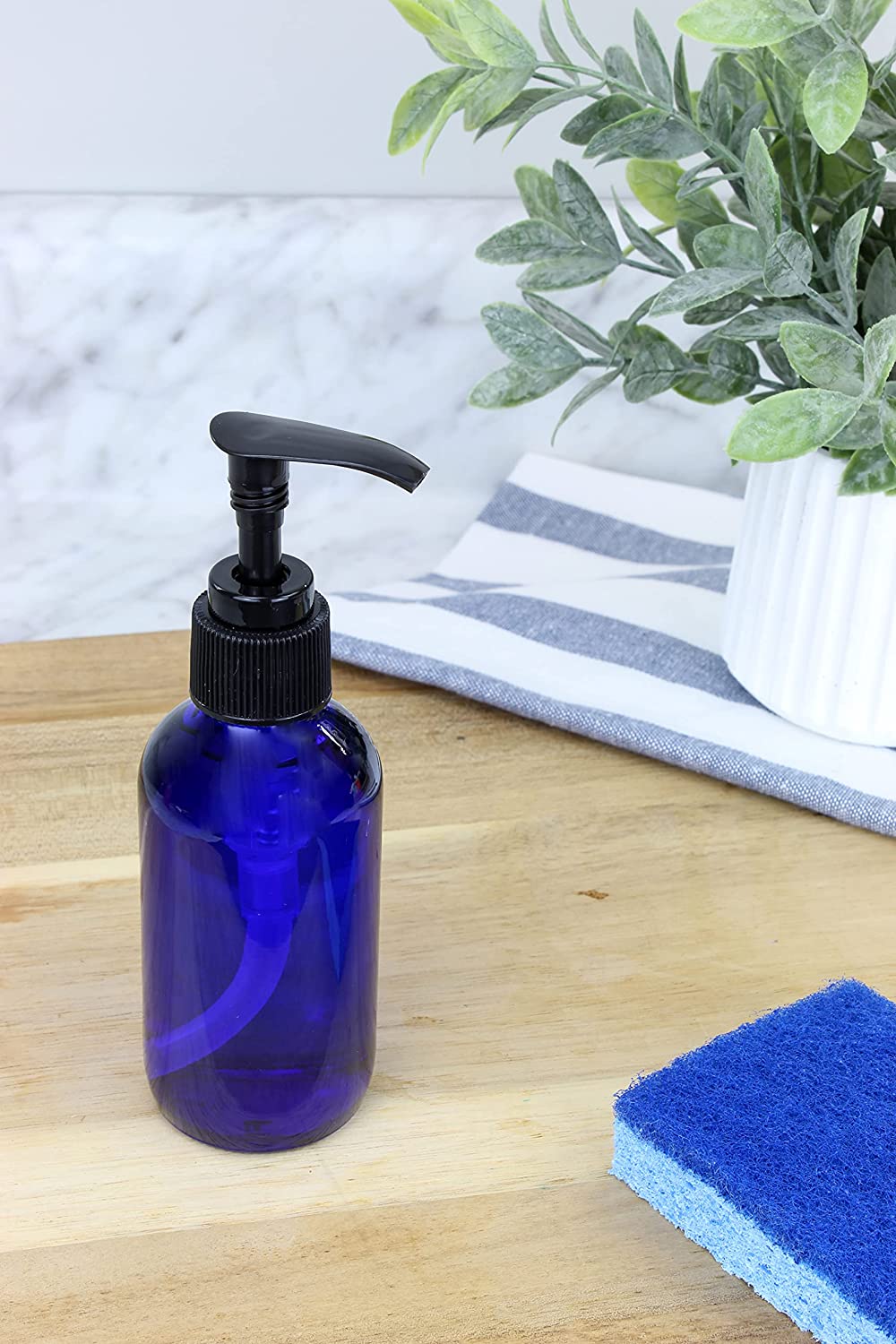 4oz Cobalt Glass Pump Bottles (24 Pack) - SH_1422_BUNDLE