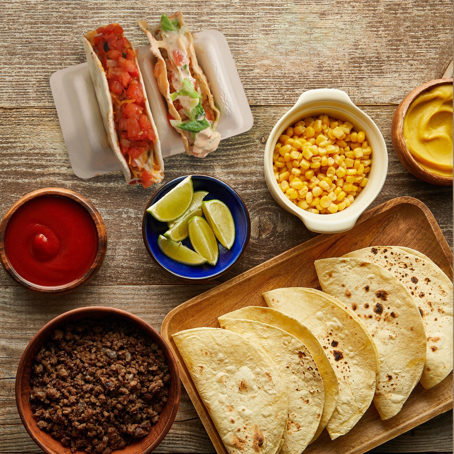 Compostable Double Taco Holders (20-Pack) - CBKit029