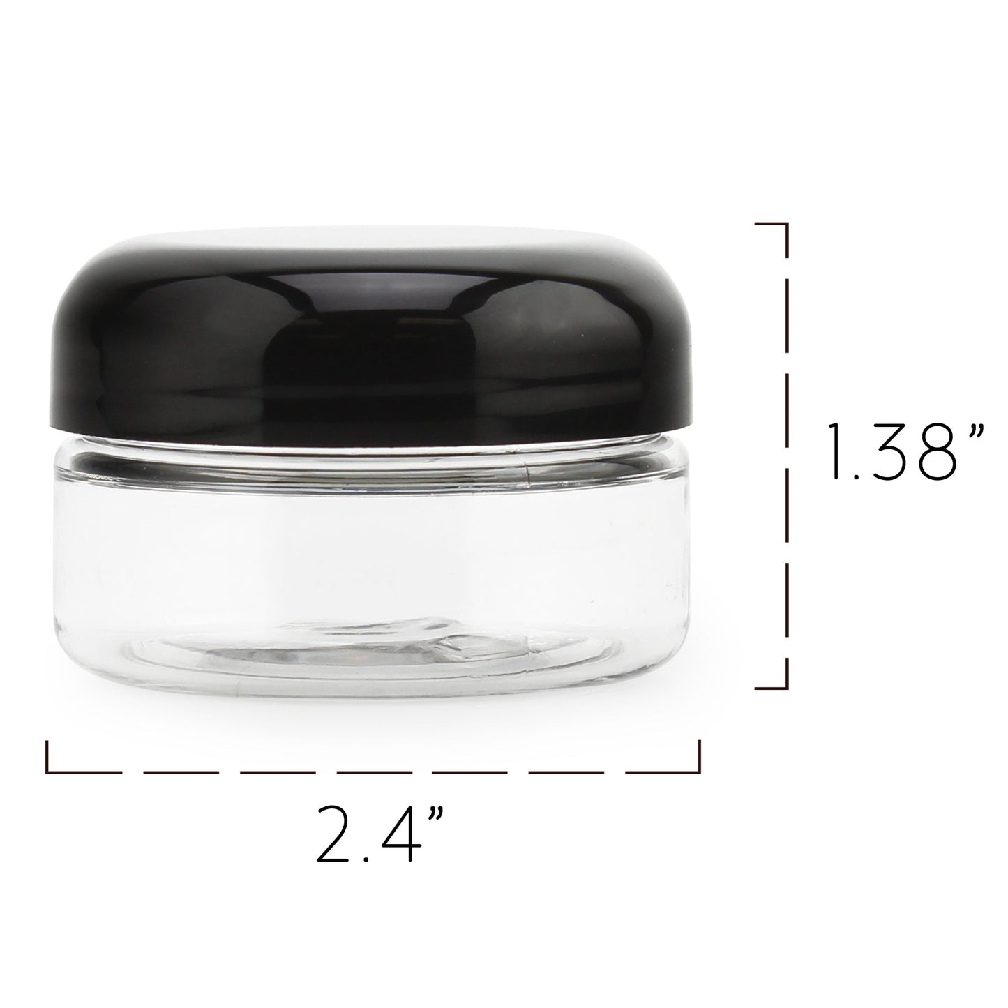 2oz Clear Plastic Jars (15-Pack) - sh1512cb02oz