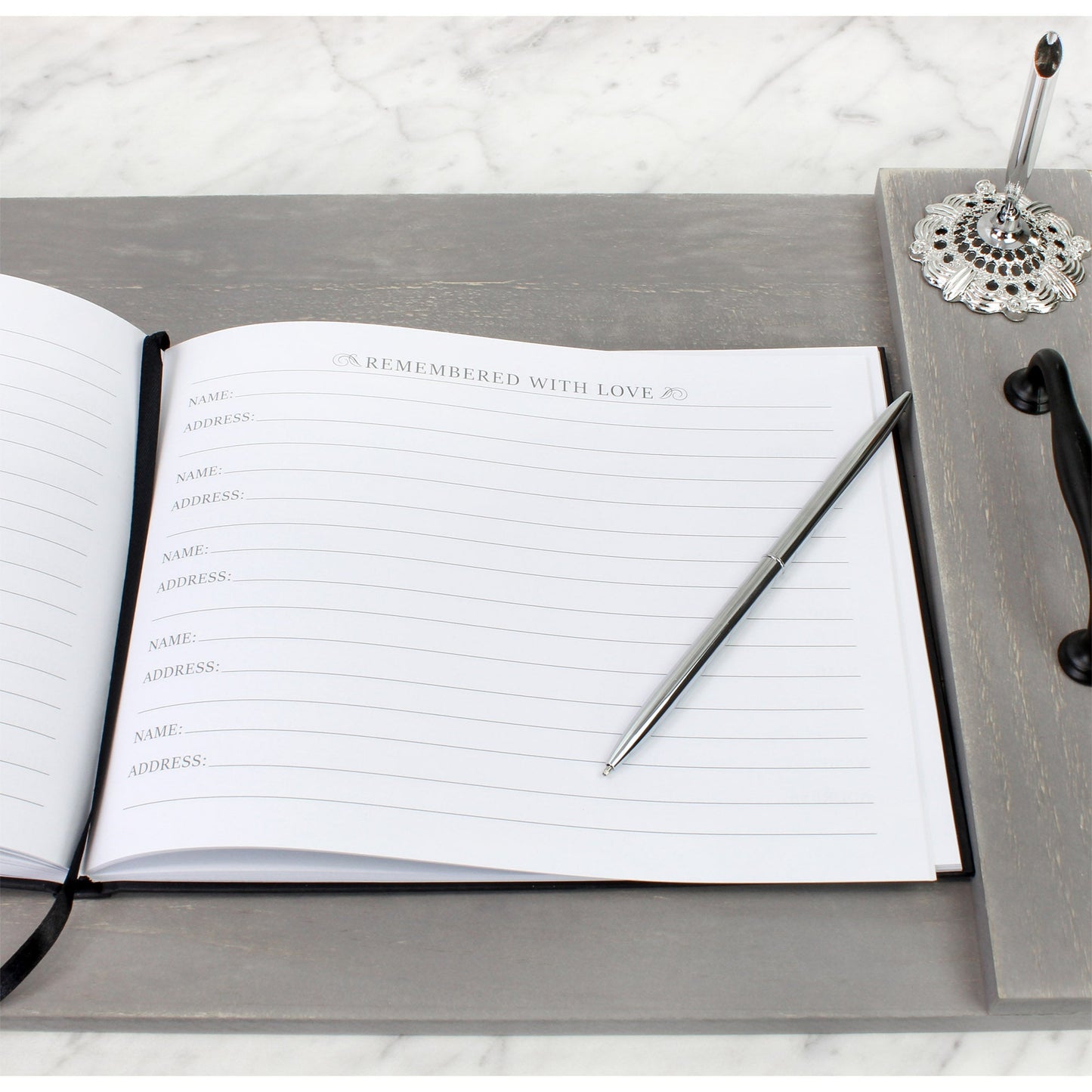 Funeral Guest Book and Pen with Stand Set - sh1492cb0aep