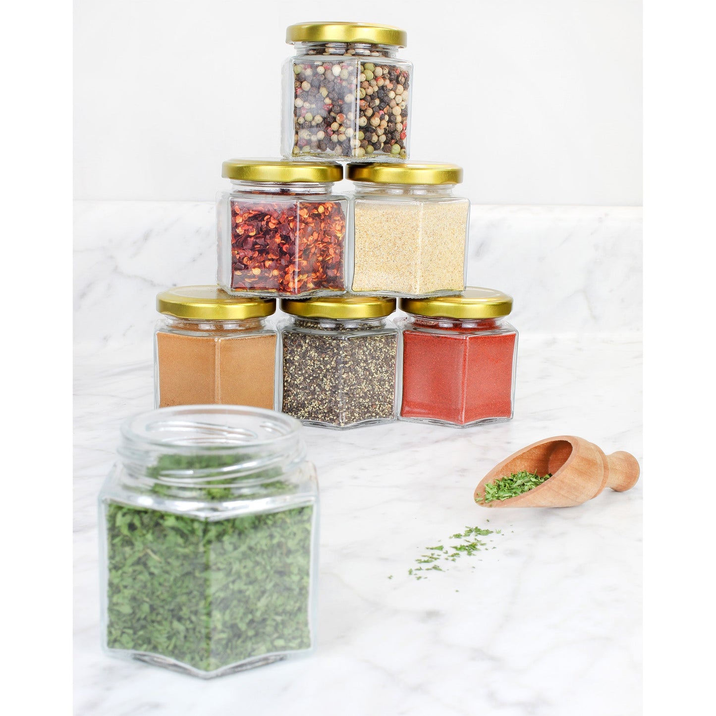 4oz Hexagon Jars (24-Pack) - sh1485cb0mnw