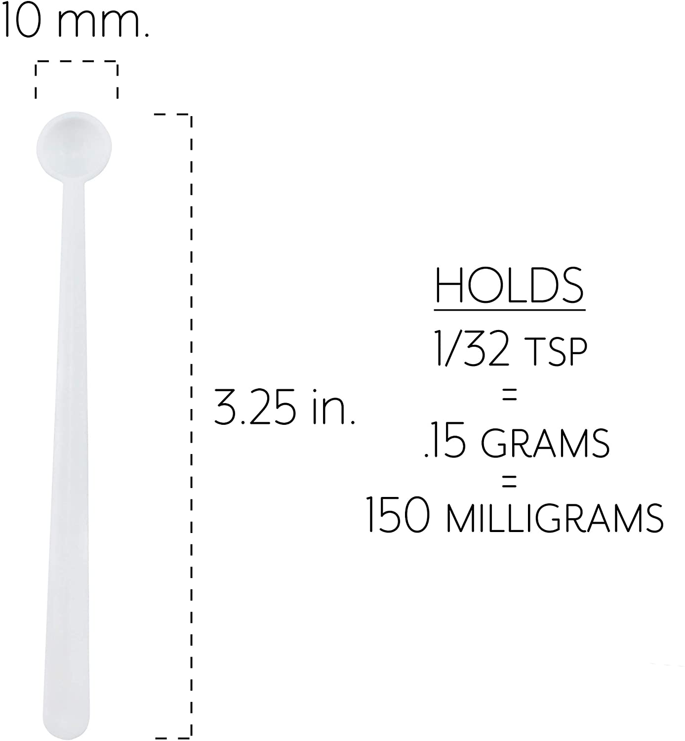 Mini Scoops Measuring Spoons (Case of 3600) - SH_1502_CASE