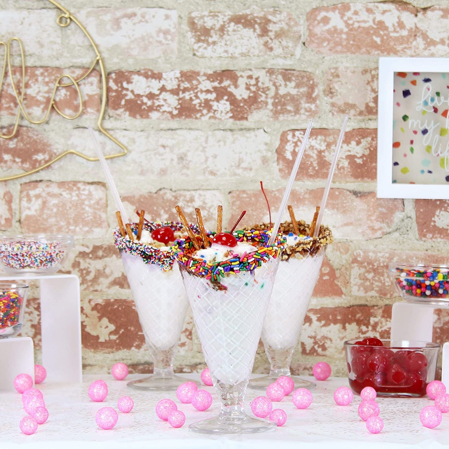 Plastic Ice Cream Spoons Long-Handled (Case of 2000) - SH_1542_CASE