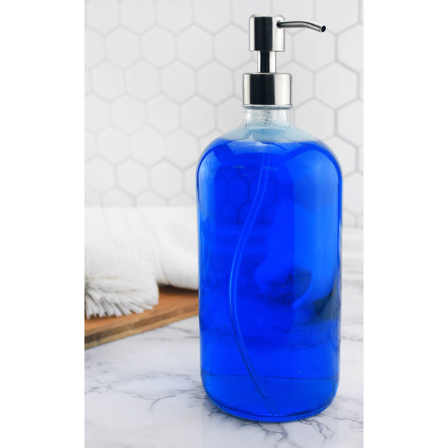 32oz Clear Glass Pump Bottles (2-Pack) - sh1541cb032oz