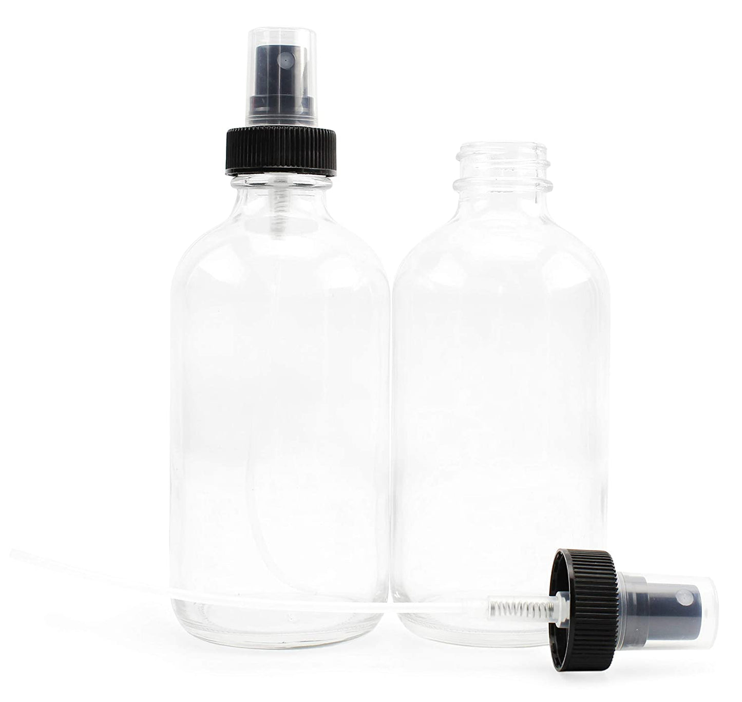 8oz Glass Fine Mist Spray Bottles (4-Pack)