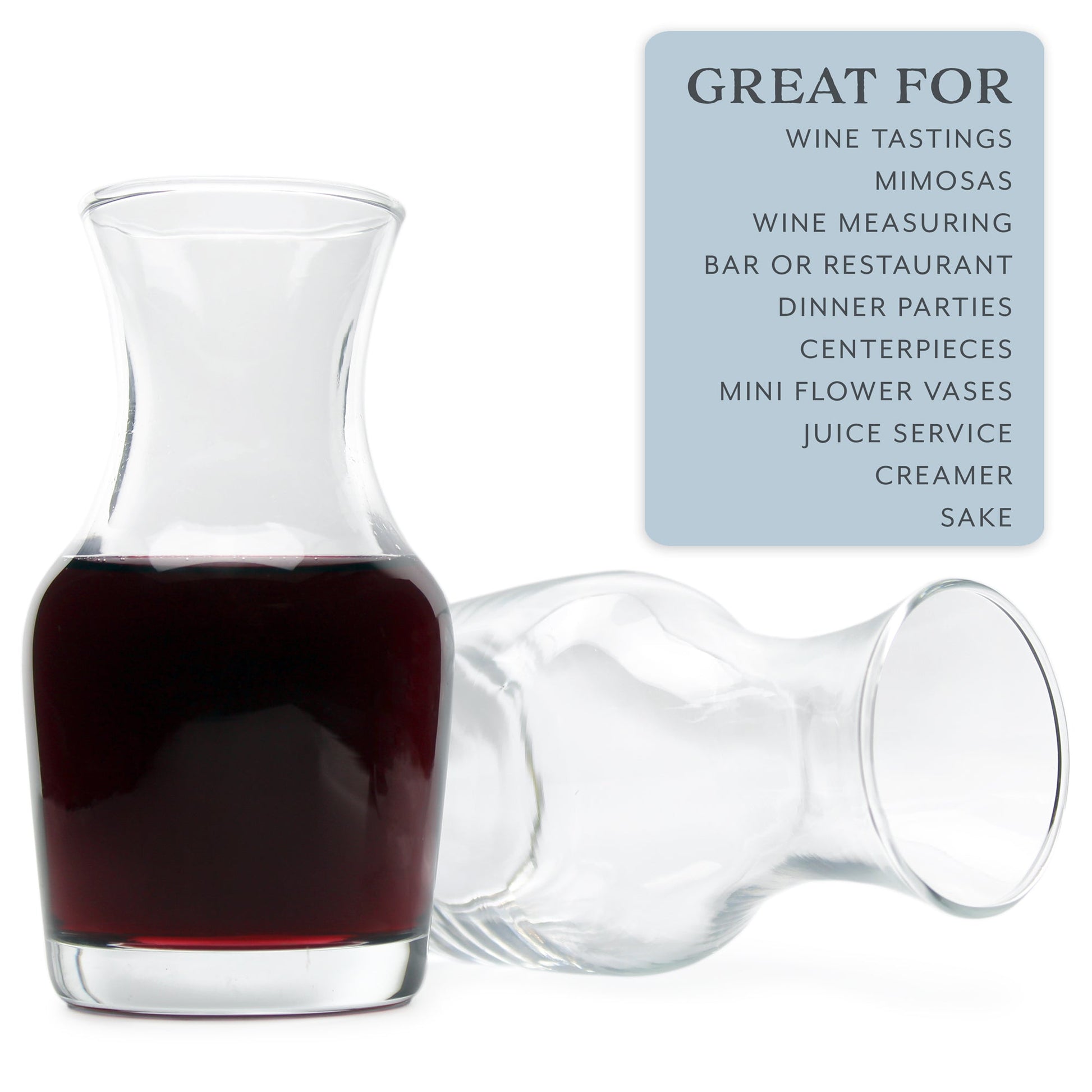 Mini Individual Wine Carafes (6-Pack) - sh1646cb0wine
