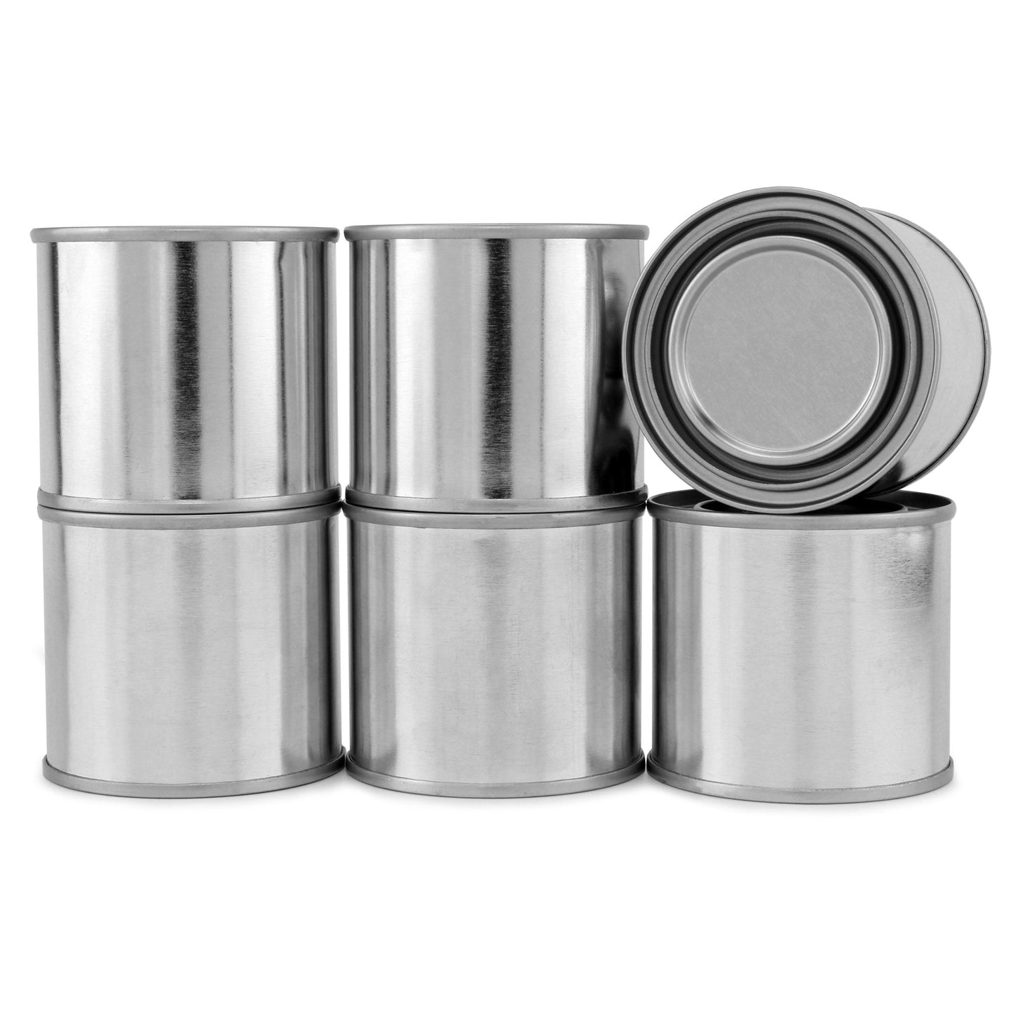 Metal Paint Cans with Lids (1/4 Pint Size, 6-Pack) - sh1751cb0