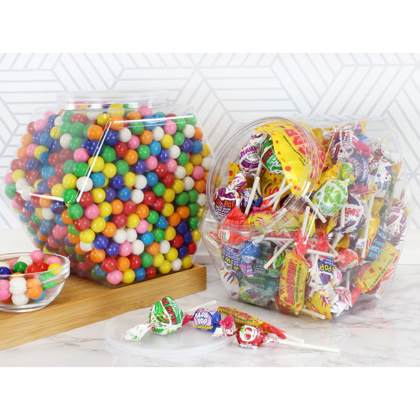 Gallon Plastic Container Candy Jars (2-Pack) - CBKit014