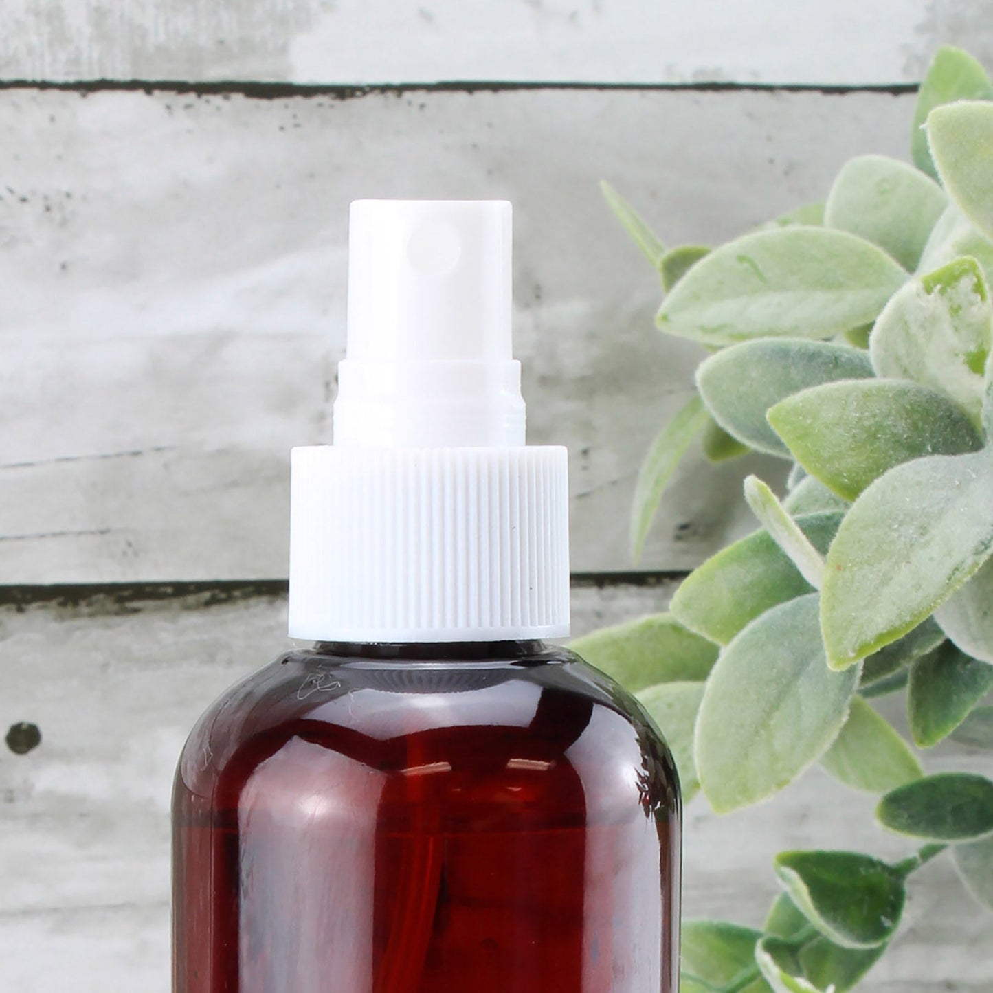 8oz Brown PLASTIC Spray Bottles w/ White Atomizers (Case of 198) - SH_1777_CASE