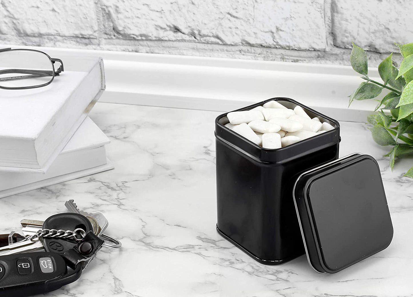 Square Black Metal Tins (Case of 240) - SH_1915_CASE