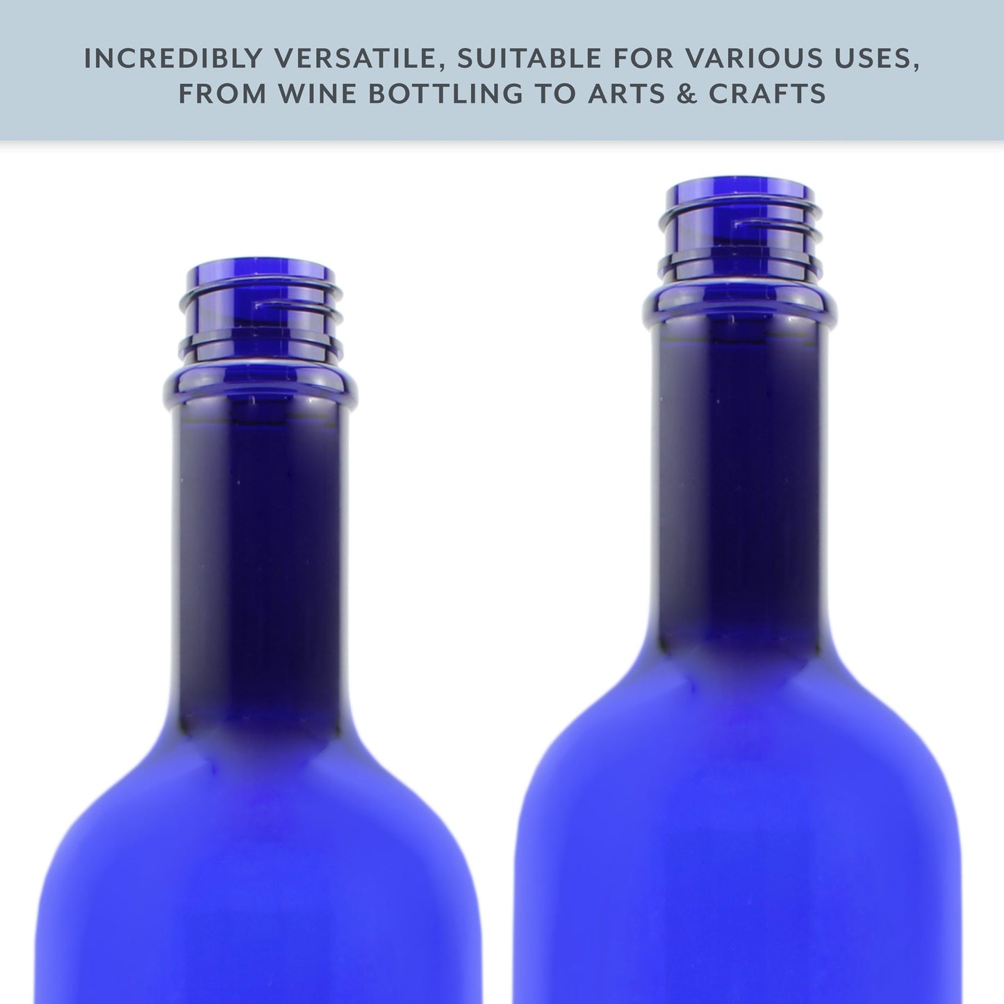 Plastic Wine Bottles (10-Pack, Blue) - sh1800cb0BLUE