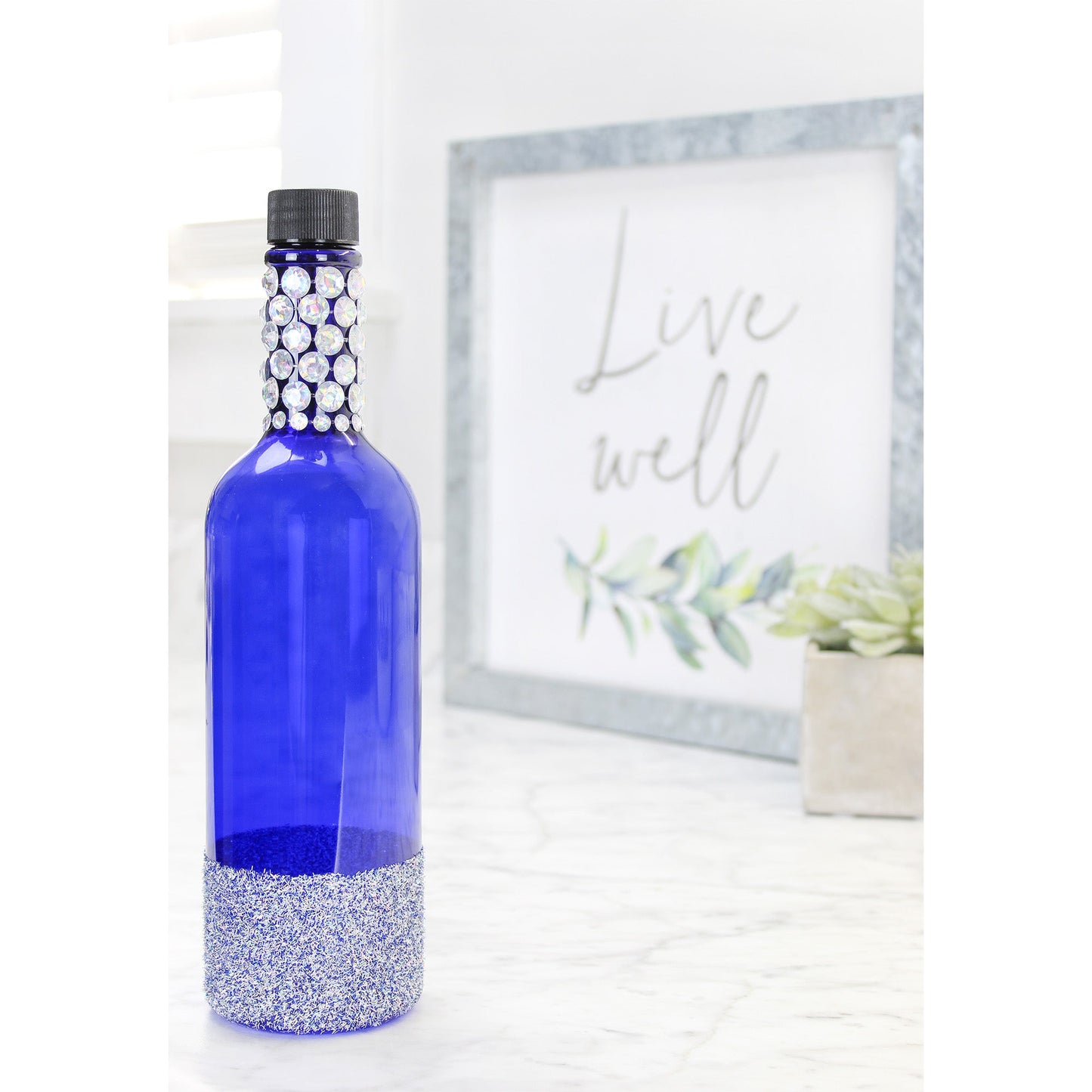 Plastic Wine Bottles (Case of 60, Blue) - SH_1800_CASE