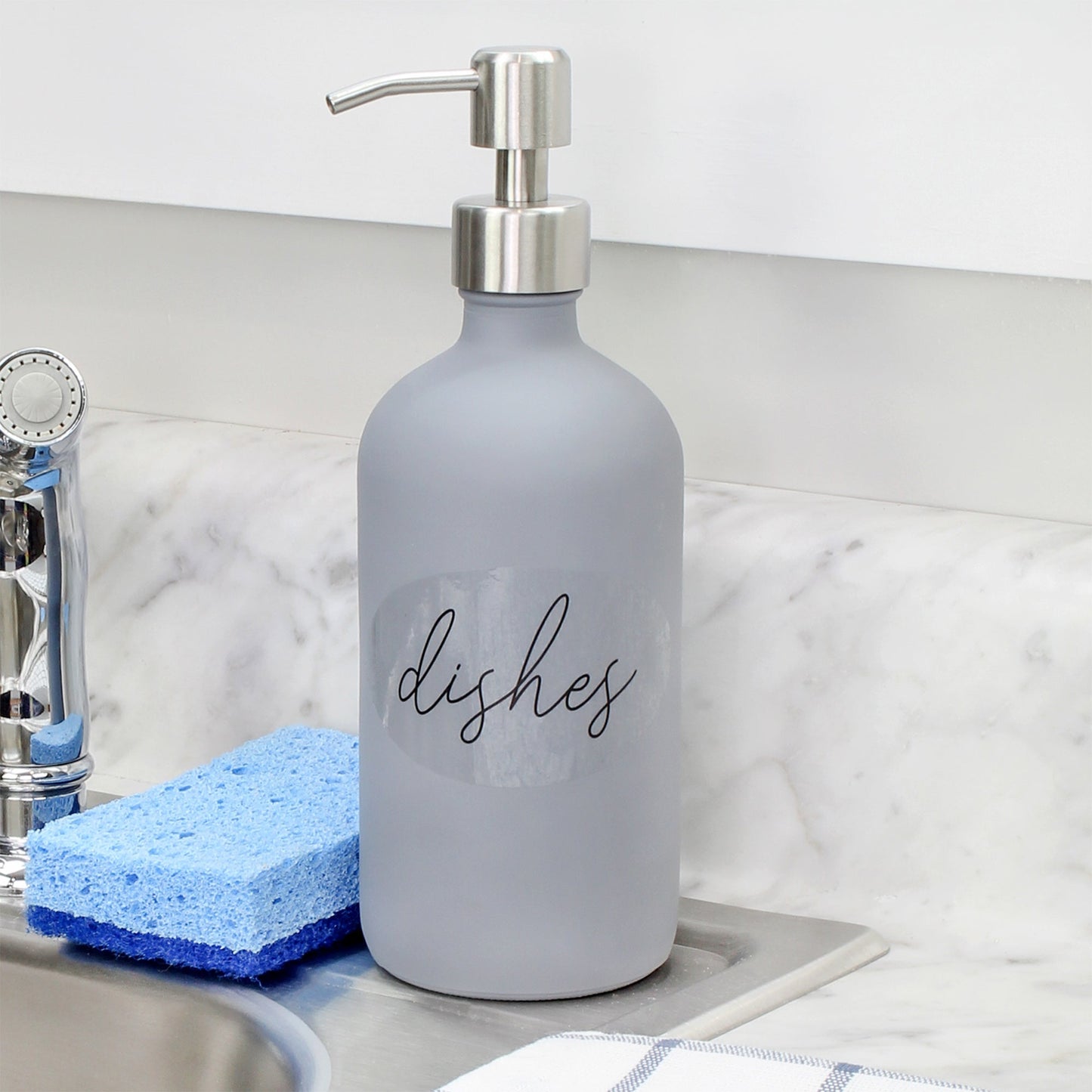 16oz Gray Pump Bottles (2-Pack) - sh1832cb0GRAY