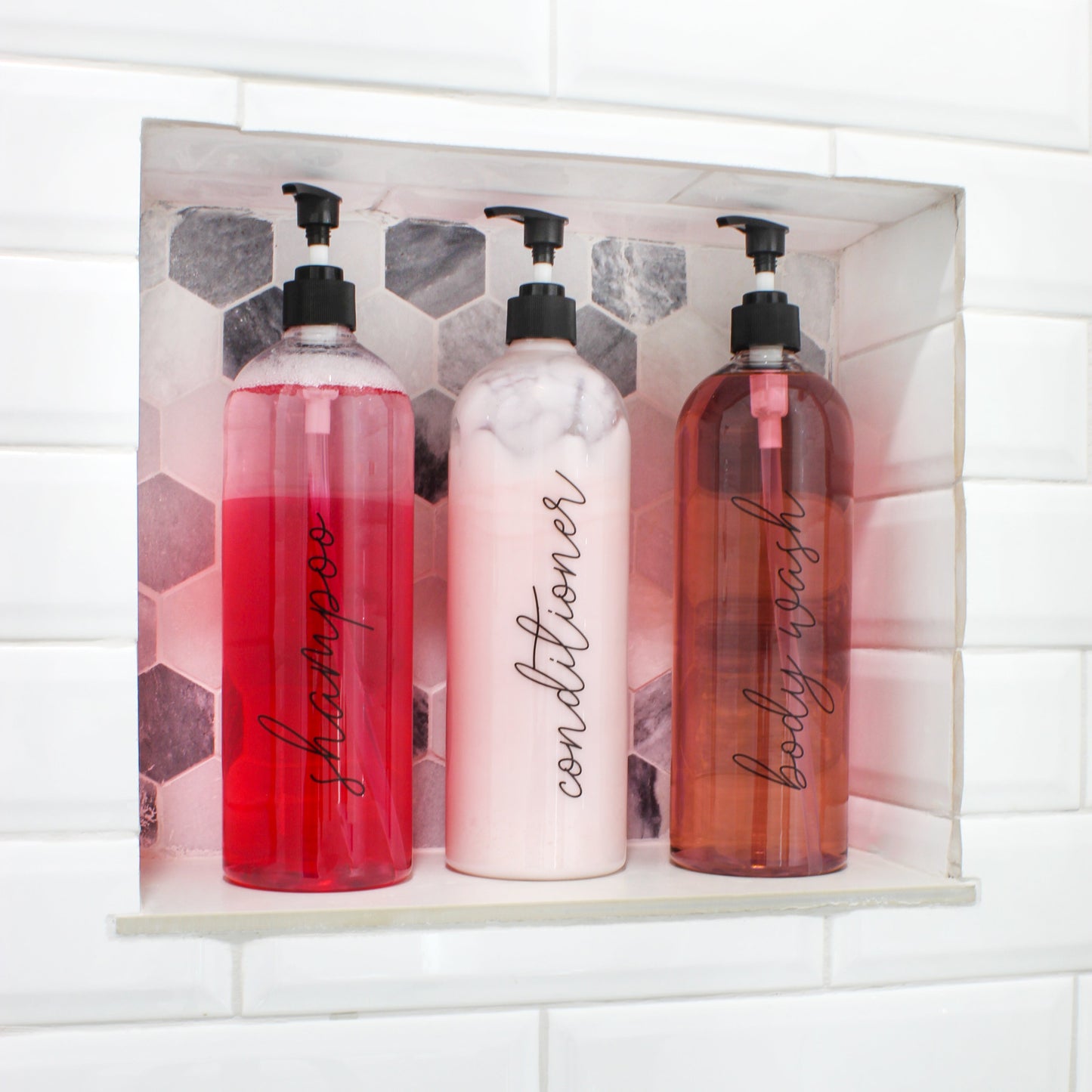 Shower Pump Bottles (Set of 3) - sh1984cb0