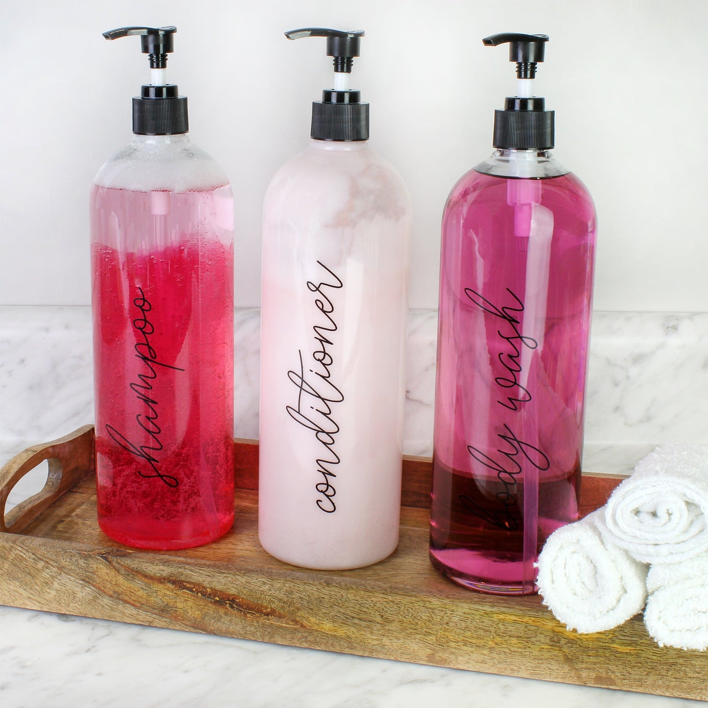 Shower Pump Bottles (Case of 24 Sets) - SH_1984_CASE