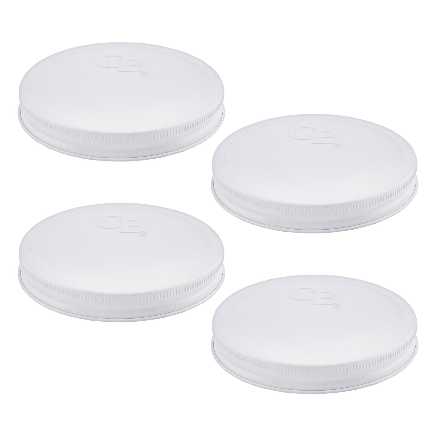 110mm Replacement Metal Lids (4-Pack, White) - whiteSH1623cb0