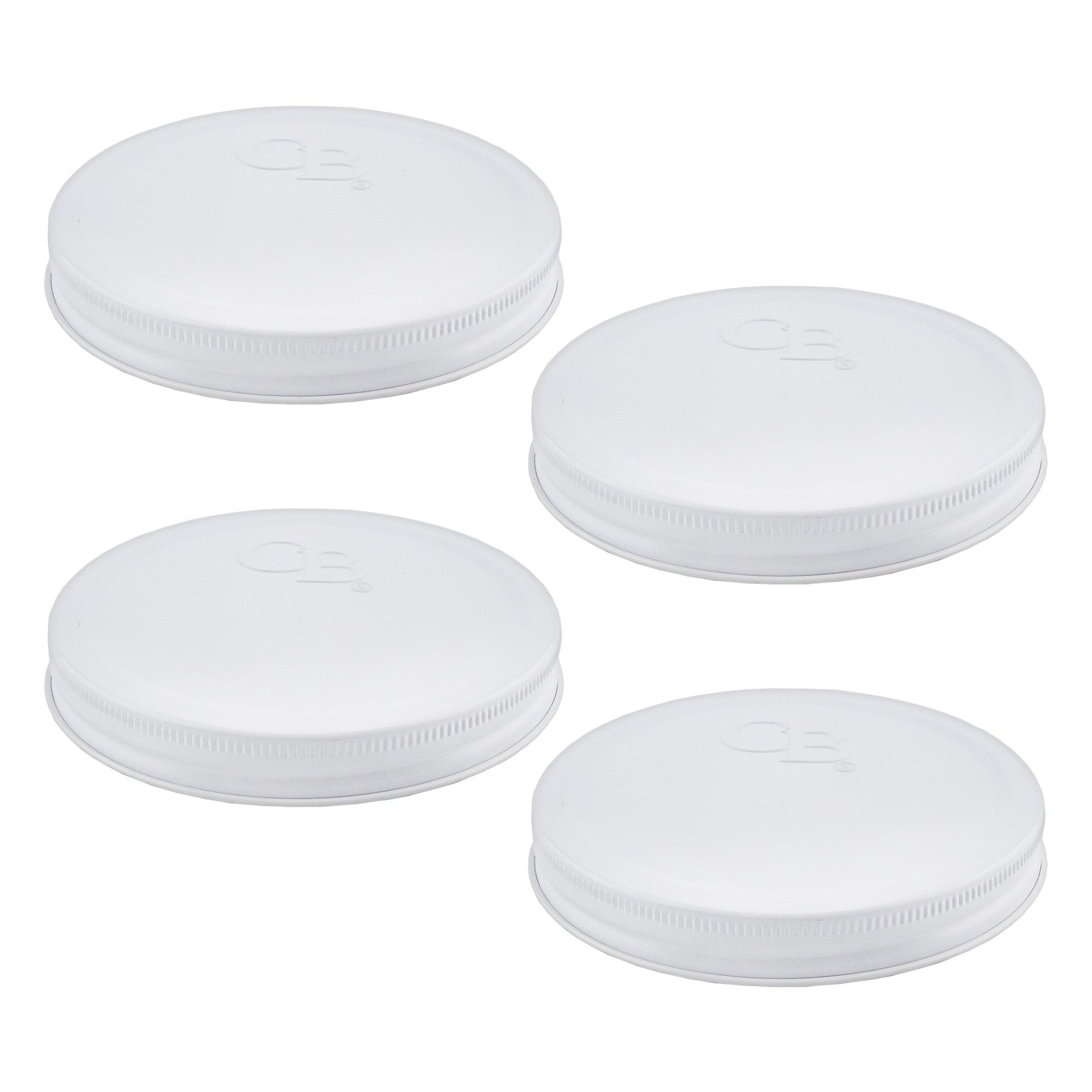 110mm Replacement Metal Lids (4-Pack, White) - whiteSH1623cb0