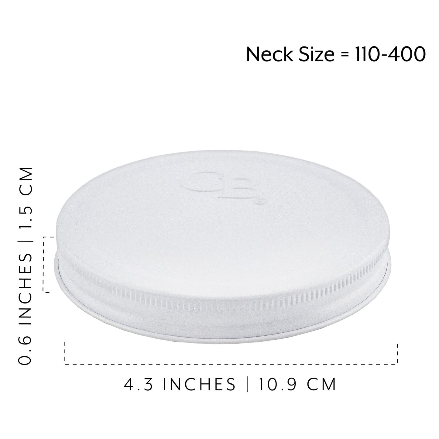 110mm Replacement Metal Lids (4-Pack, White) - whiteSH1623cb0
