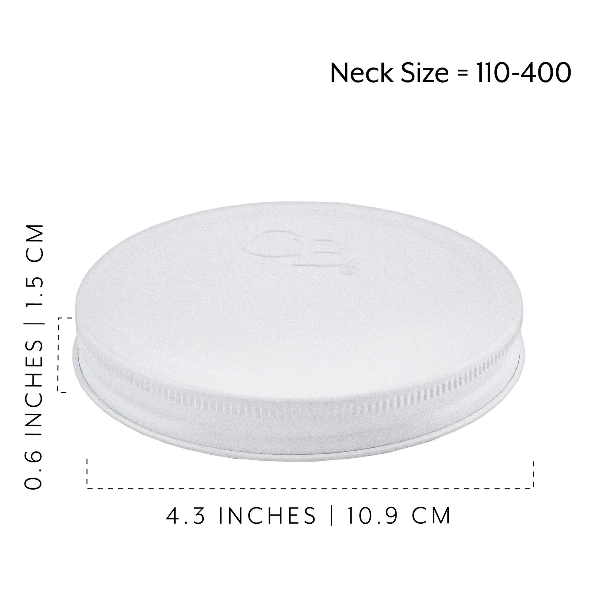110mm Replacement Metal Lids (4-Pack, White) - whiteSH1623cb0
