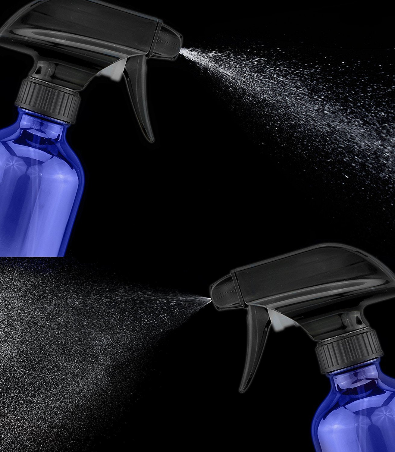 Plastic Spray Bottles with Mist & Stream Sprayers (6-Pack)