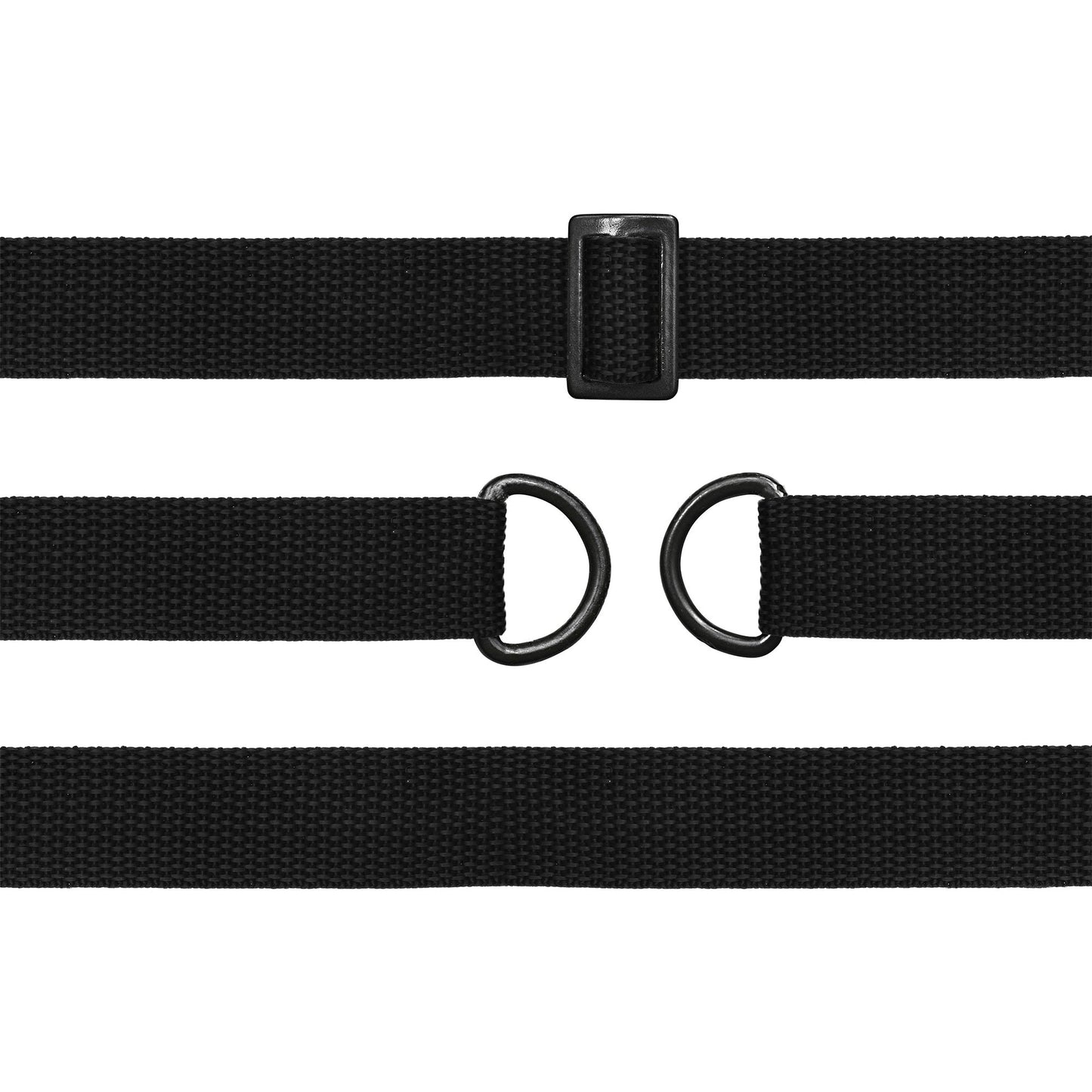 50 Yards Black Polypropylene 1-Inch Webbing - sh713cb0bl