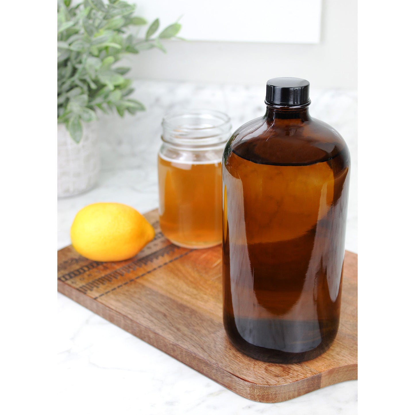 32oz Amber Kombucha Growler Bottles (Case of 32) - SH_1218_CASE