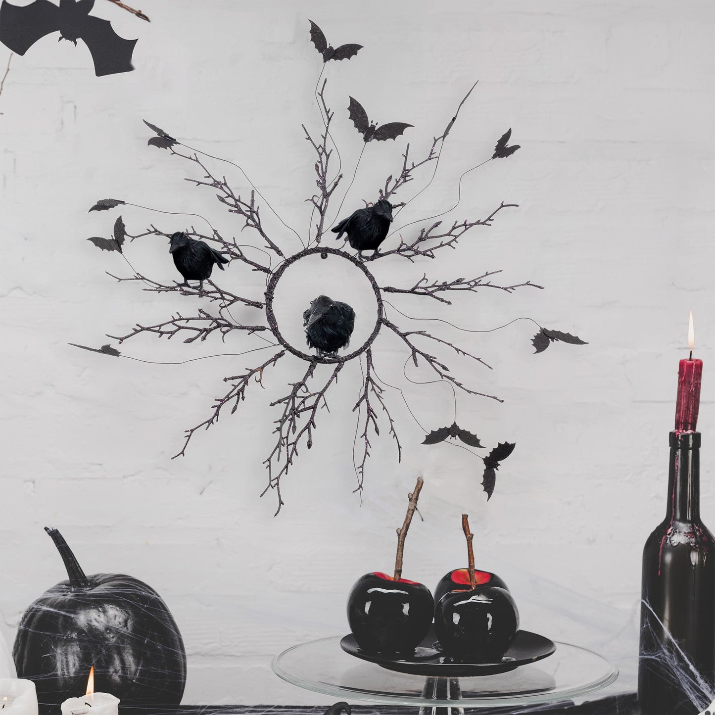4in Black Artificial Crows (6 Pack) - sh1331cb0Crow