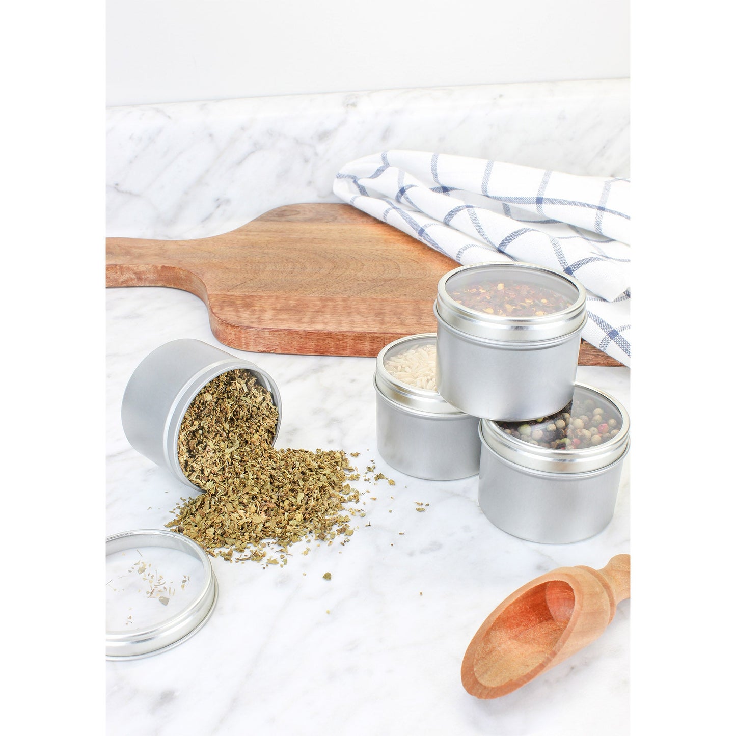 4oz Round Metal Tins w/View Window Lids (Case of 240) - SH_1242_CASE