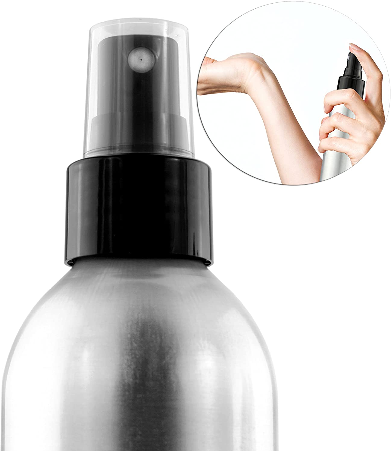 8oz Aluminum Fine Mist Spray Bottles (4-Pack) - sh1401cb0aep