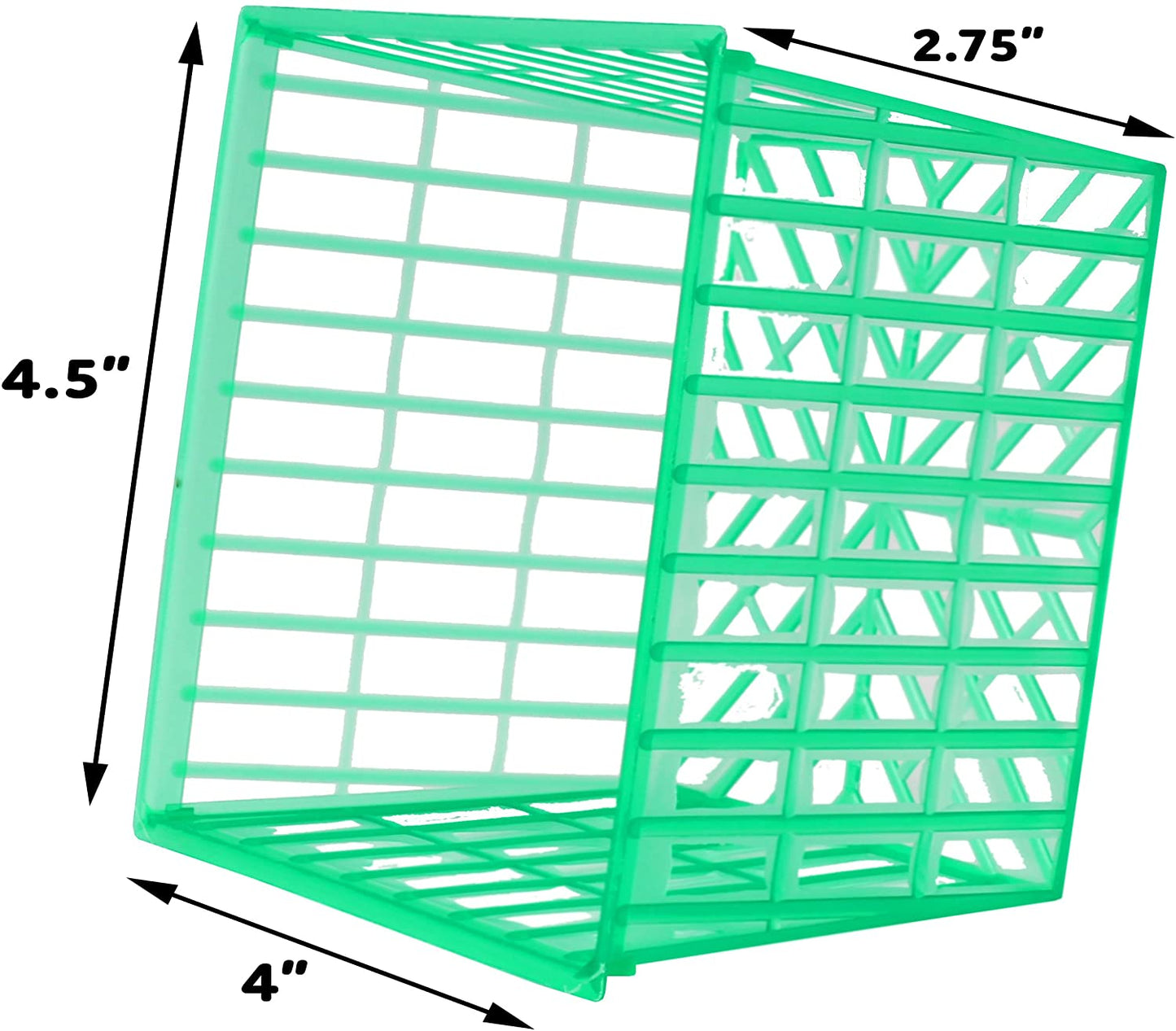 48-Pack Pint Size Plastic Berry Baskets, 4-Inch Berry Boxes with Open-Weave Pattern (48 Boxes)
