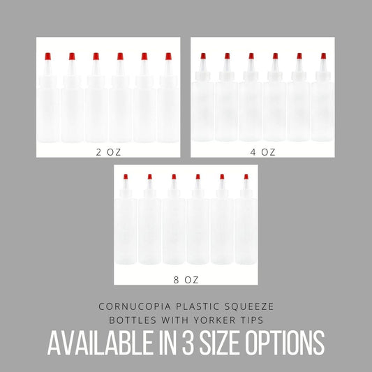 Plastic Squeeze Bottles (6 pack)