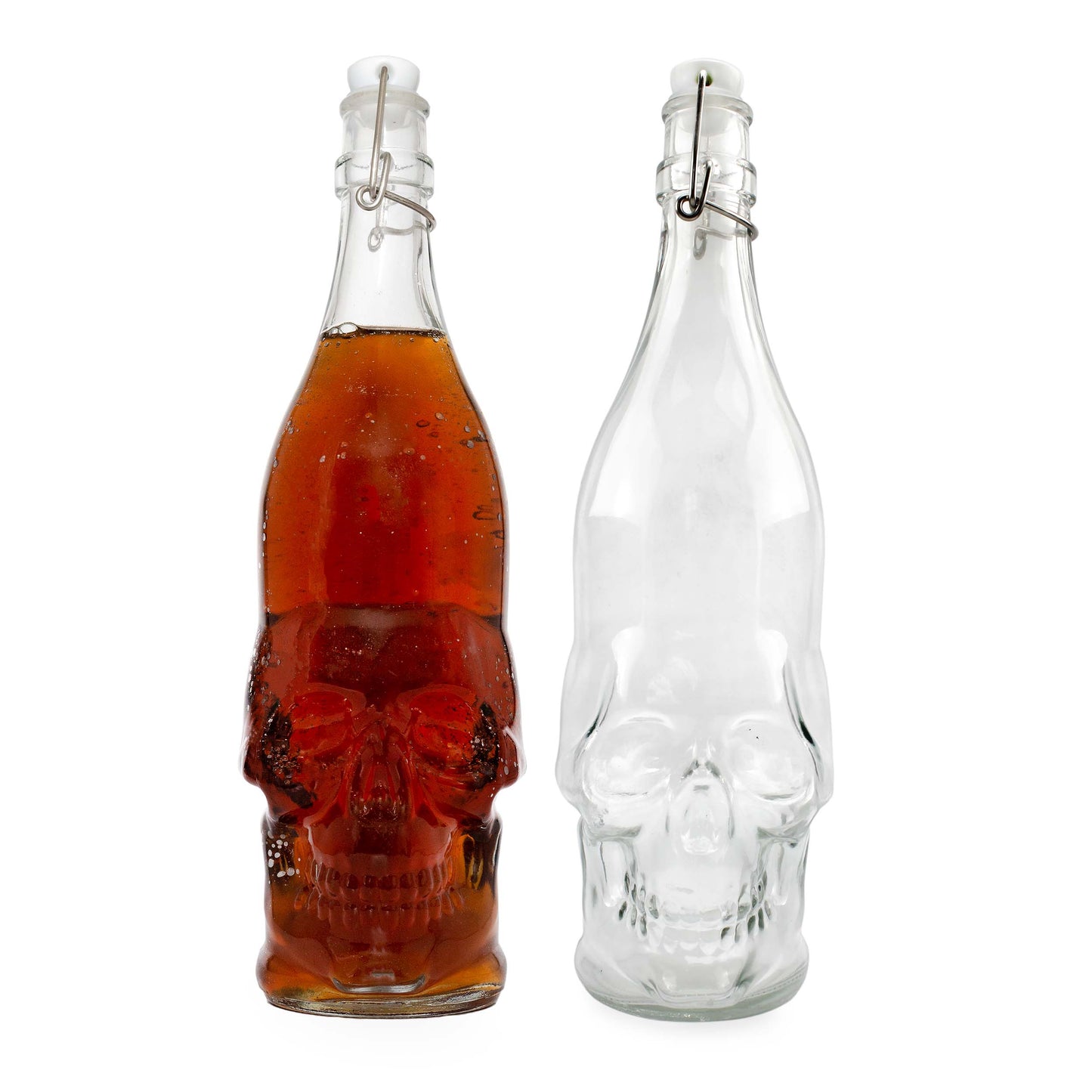 Skull-Shaped Beer Bottles (Case of 24) - SH_2397_CASE