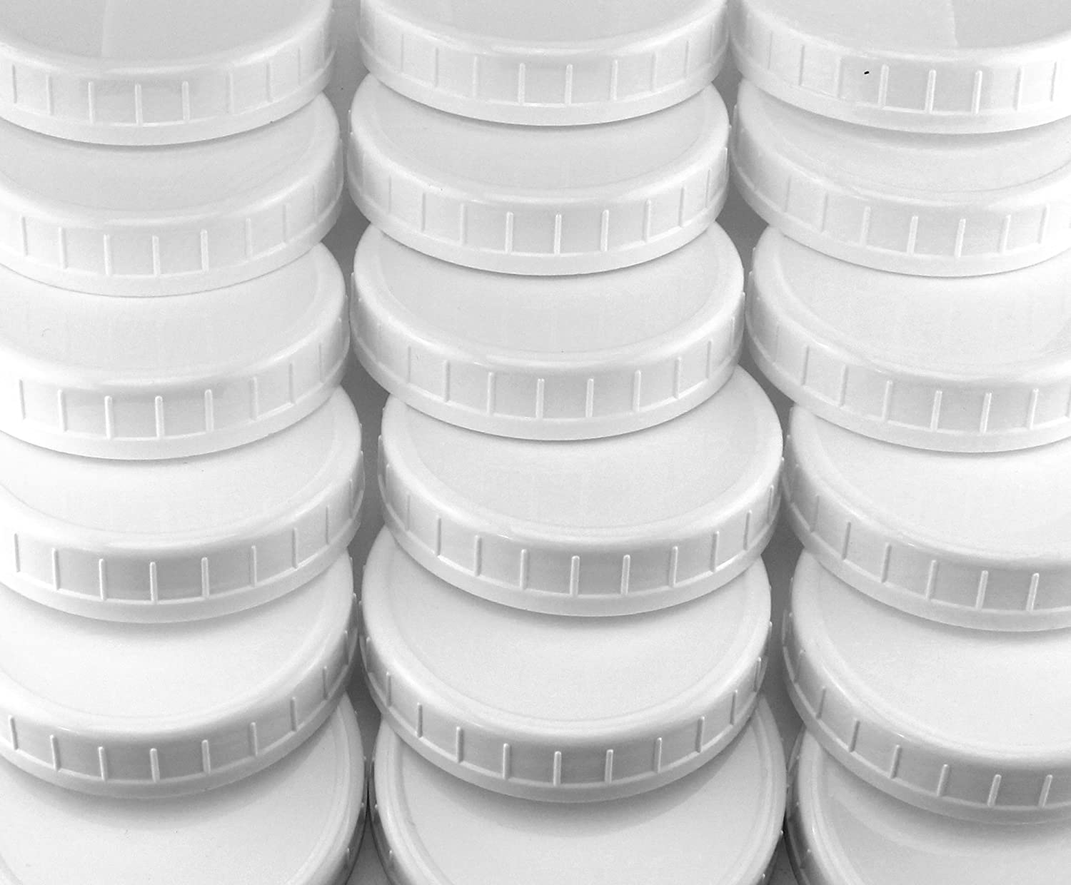 Ten Dozen Wide Mouth Plastic Mason Jar Lids (120-Pack Bundle) - SH_1184_BUNDLE