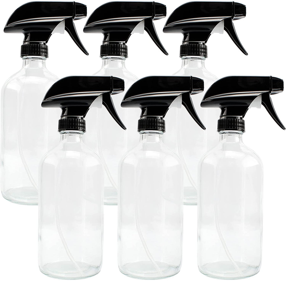 16oz Clear Glass Spray Bottles (24-Pack)