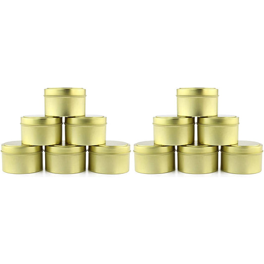 6oz Round Gold Tins/Candle Tins (120-Pack) - SH_1241_BUNDLE