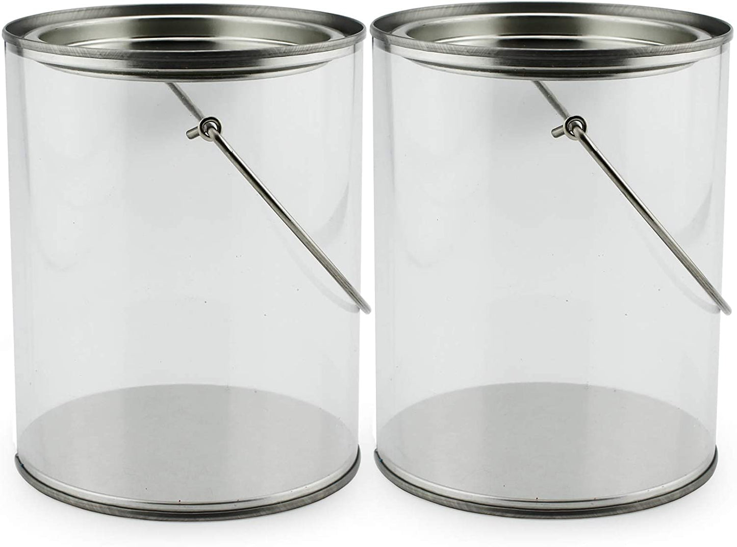 Quart Size Clear Plastic Paint Cans (48-Pack, 5in Tall) - SH_1316_CASE