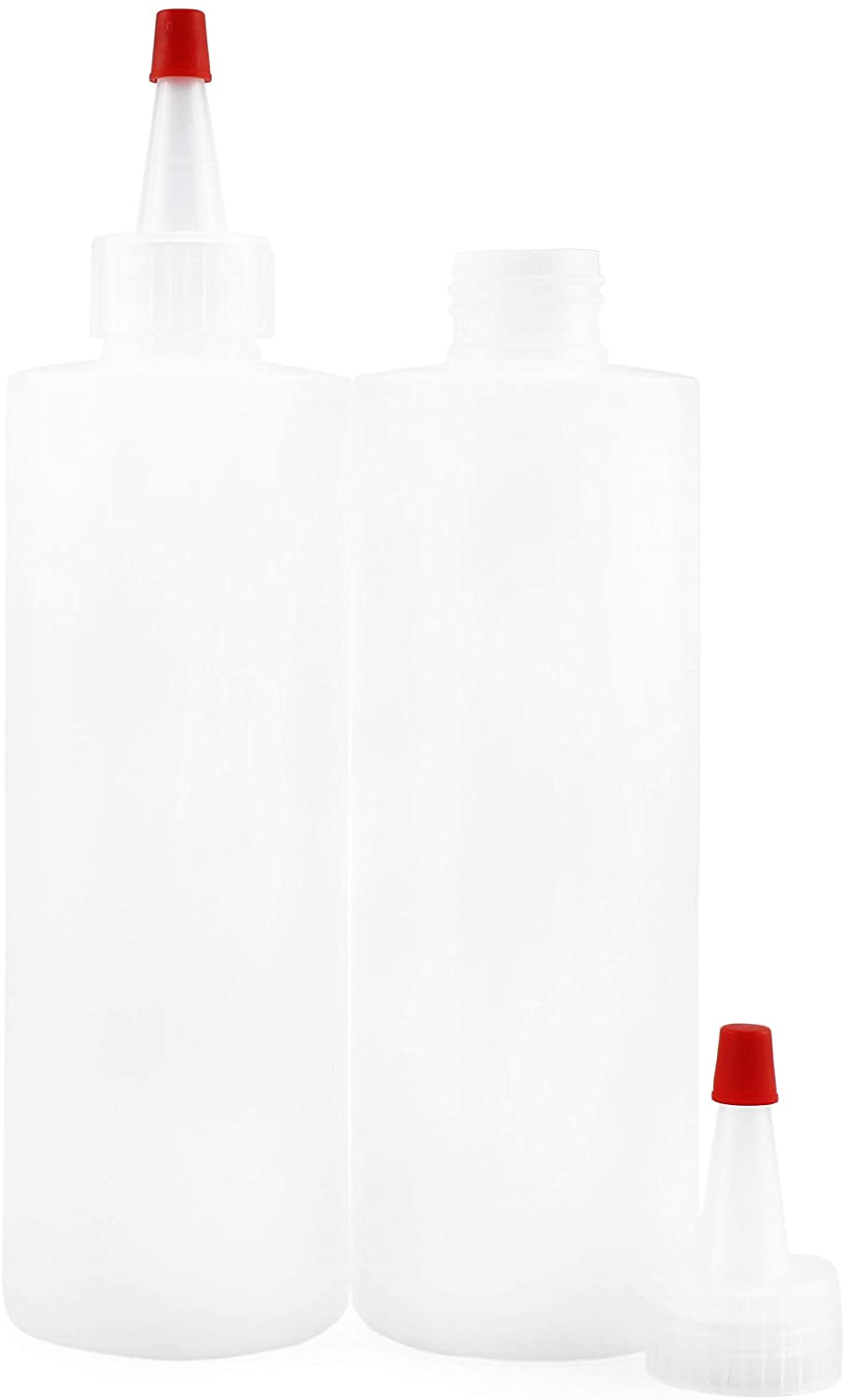 8oz HDPE Plastic Squeeze Bottles w/Yorker Tips (120-Pack) - SH_1328_BUNDLE