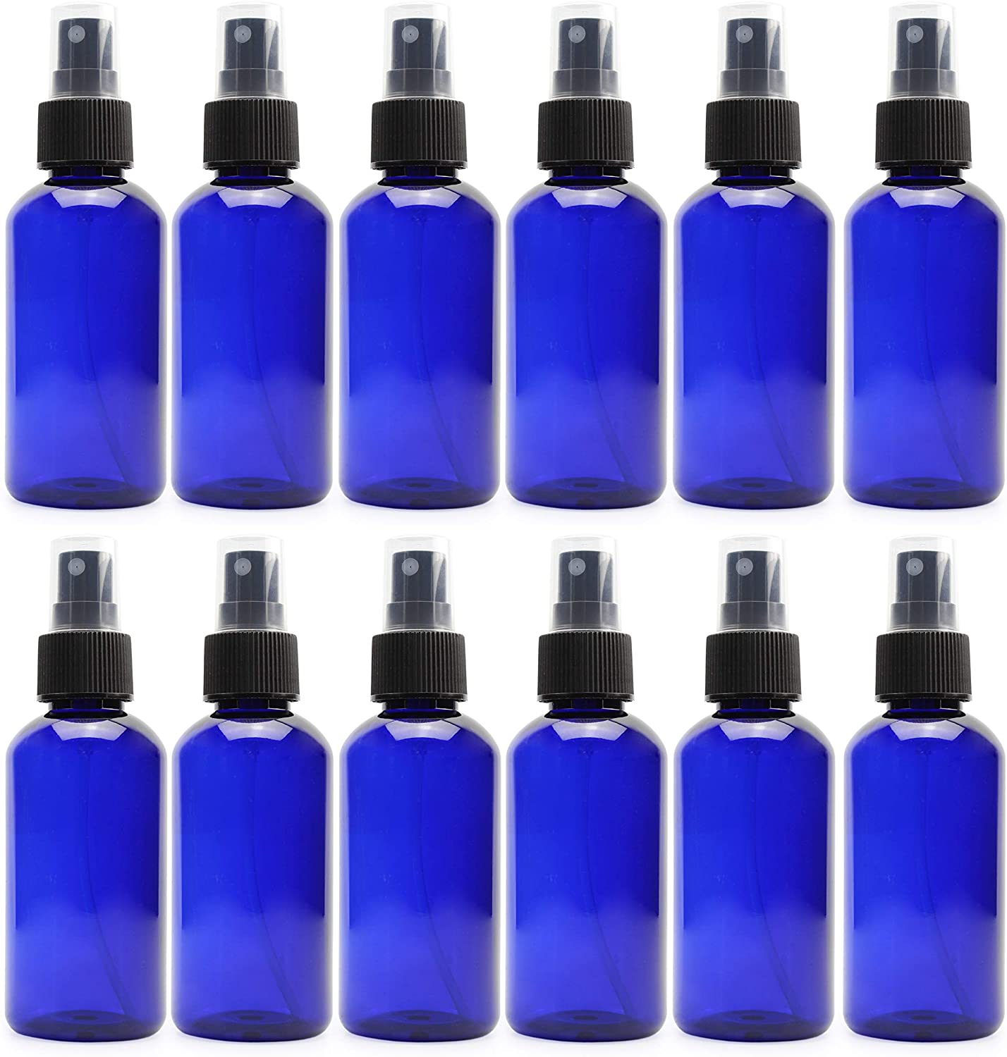 4oz Blue PLASTIC Fine Mist Spray Bottles (120-Pack w/ Black Sprayers) - SH_1418_BUNDLE