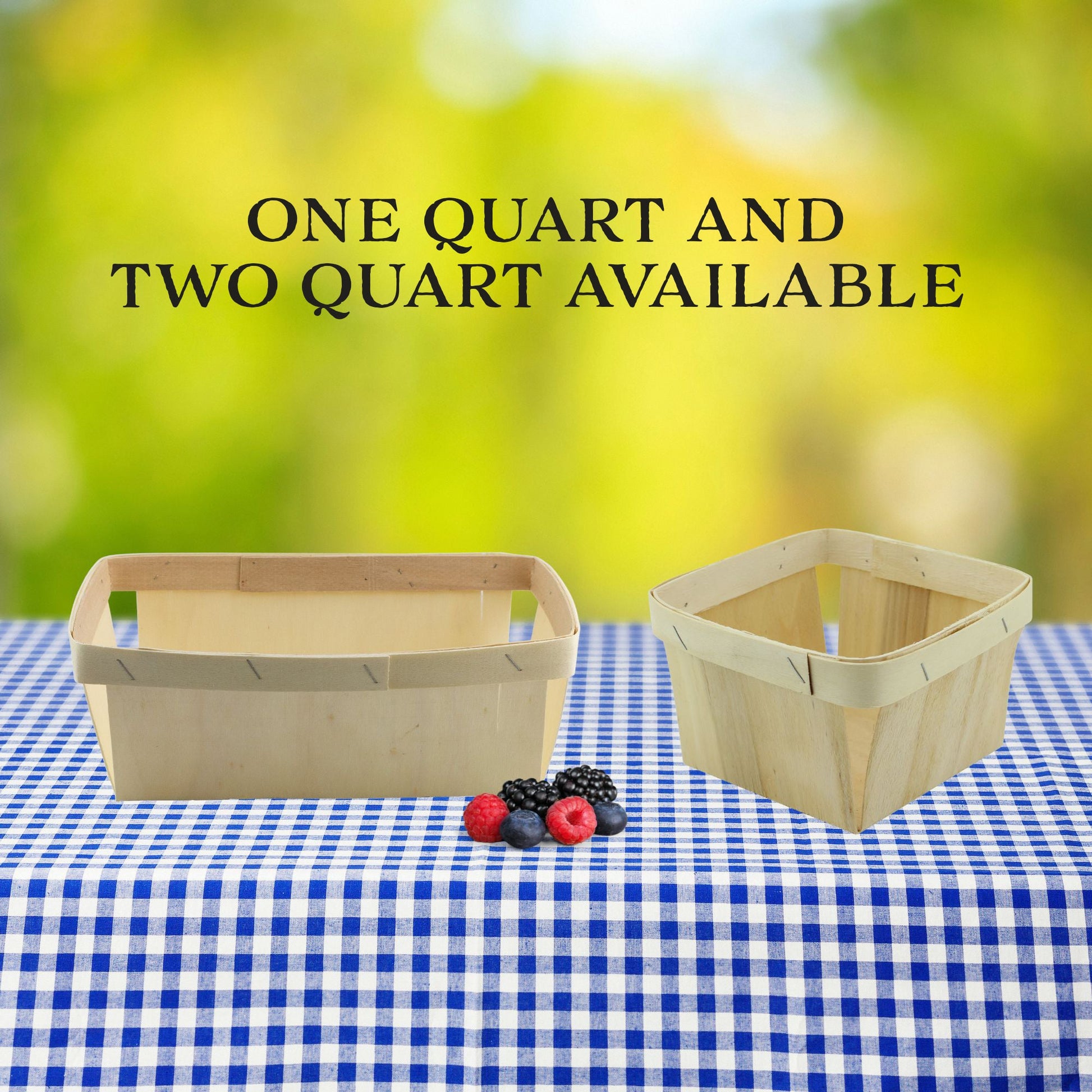 2-Quart Wooden Fruit Baskets (4-Pack) - sh2424cb0