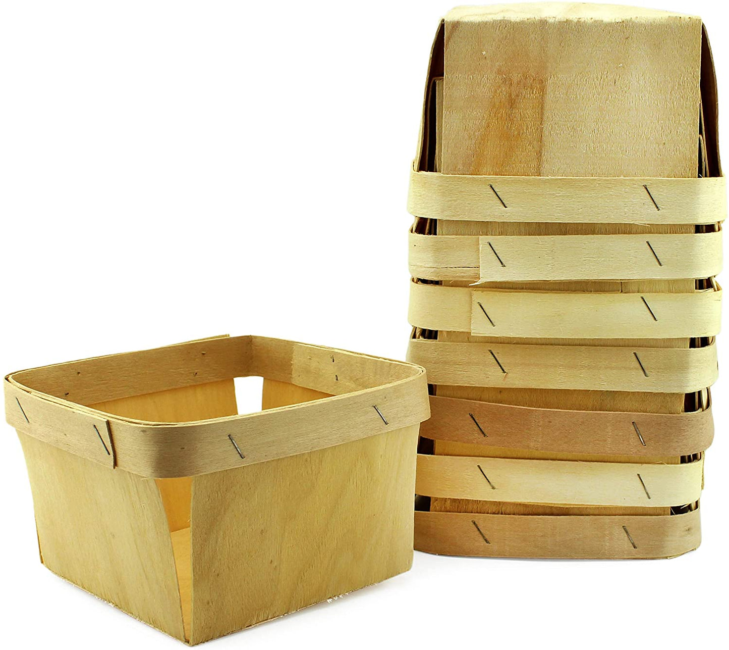 Quart Wooden Berry Baskets (8-Pack)