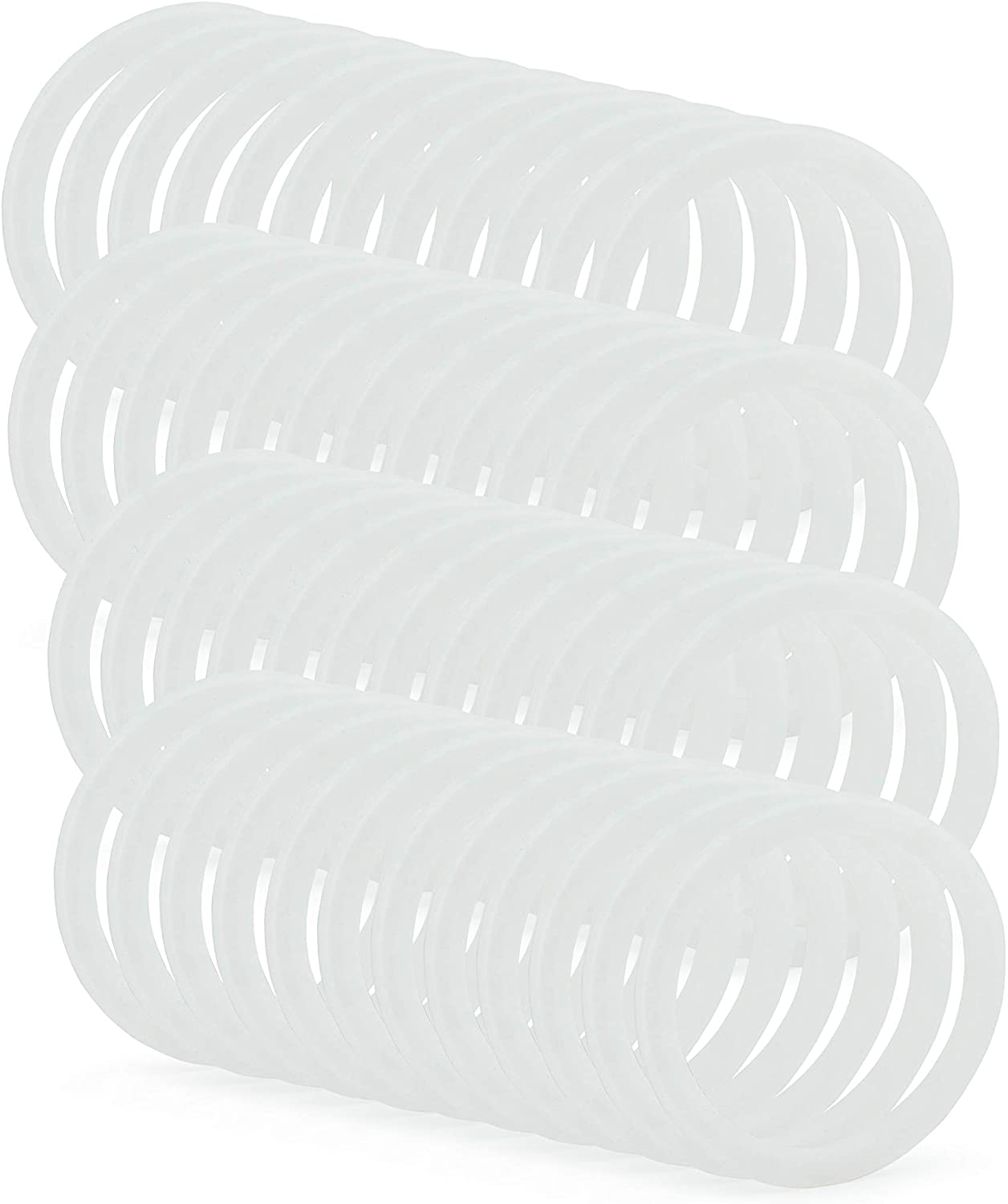Silicone Seal Rings for Plastic Mason Jar Lids (Regular Mouth, Case of 1296) - SH_1464_CASE