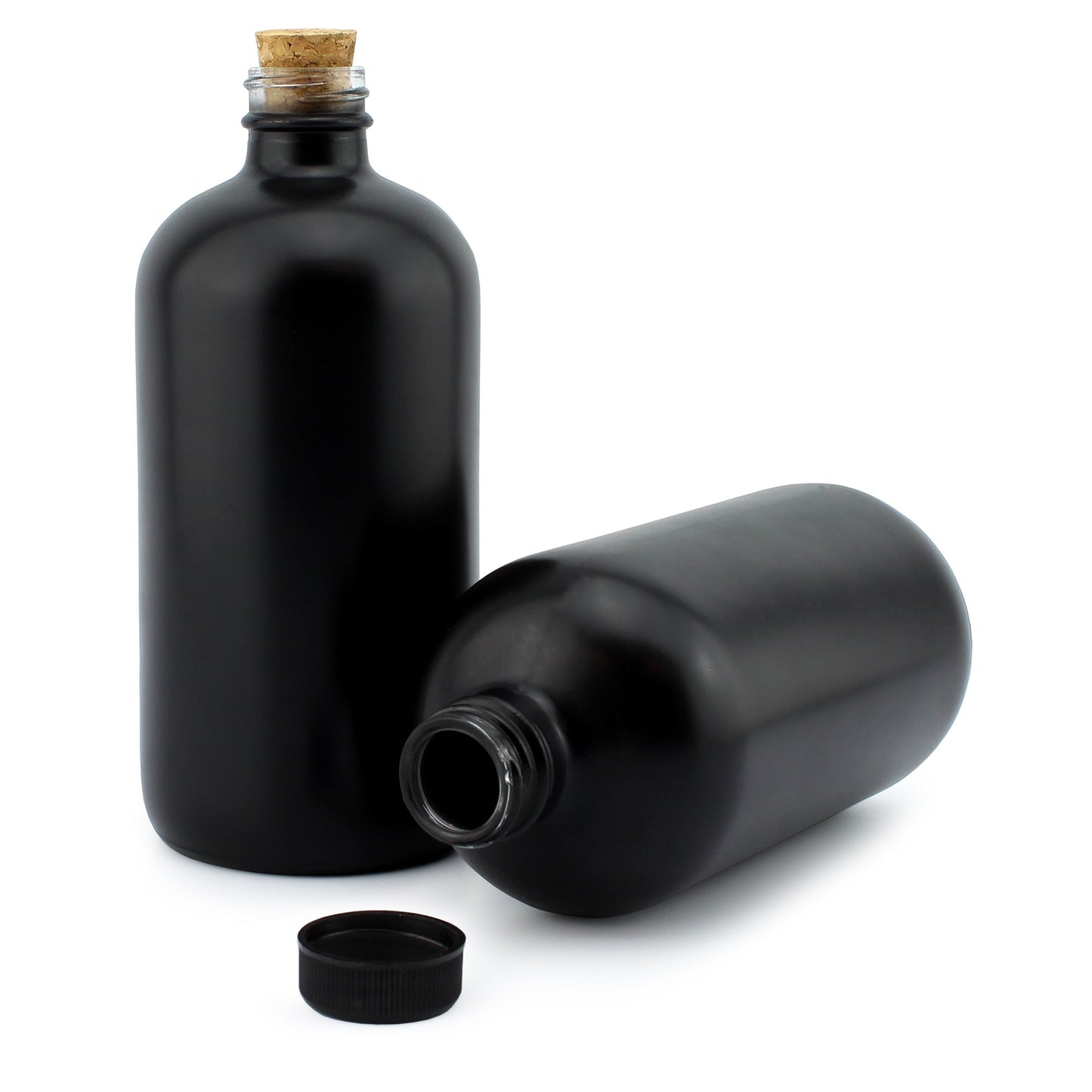 Black 16oz Glass Apothecary Bottles (Case of 18 Sets) - SH_1471_CASE