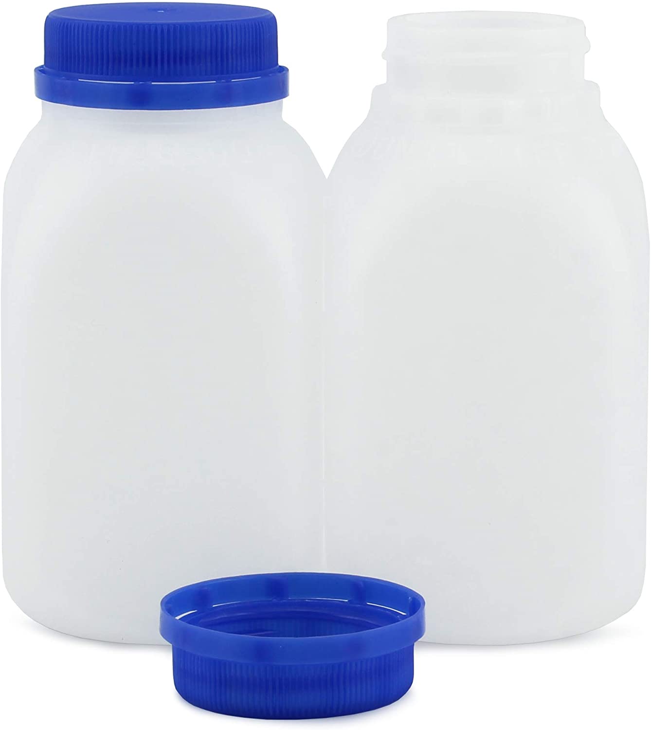 8oz Plastic Milk Bottles (12-Pack)