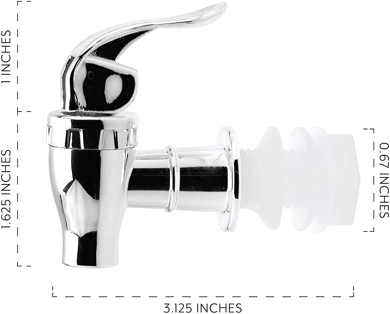 Push Style Spigots for Beverage Dispenser Carafes (2-Pack) - sh1486cb0aep