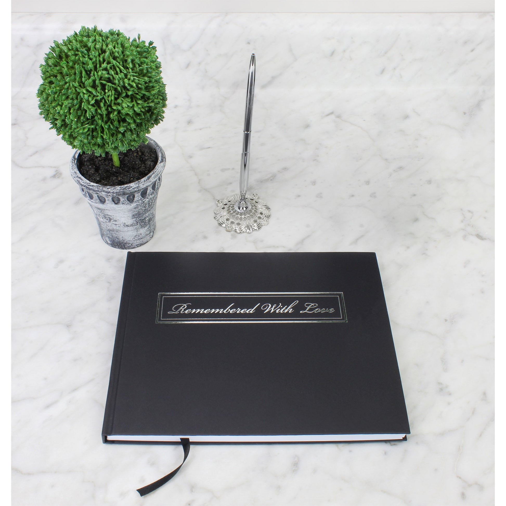 Funeral Guest Book and Pen with Stand Set - sh1492cb0aep
