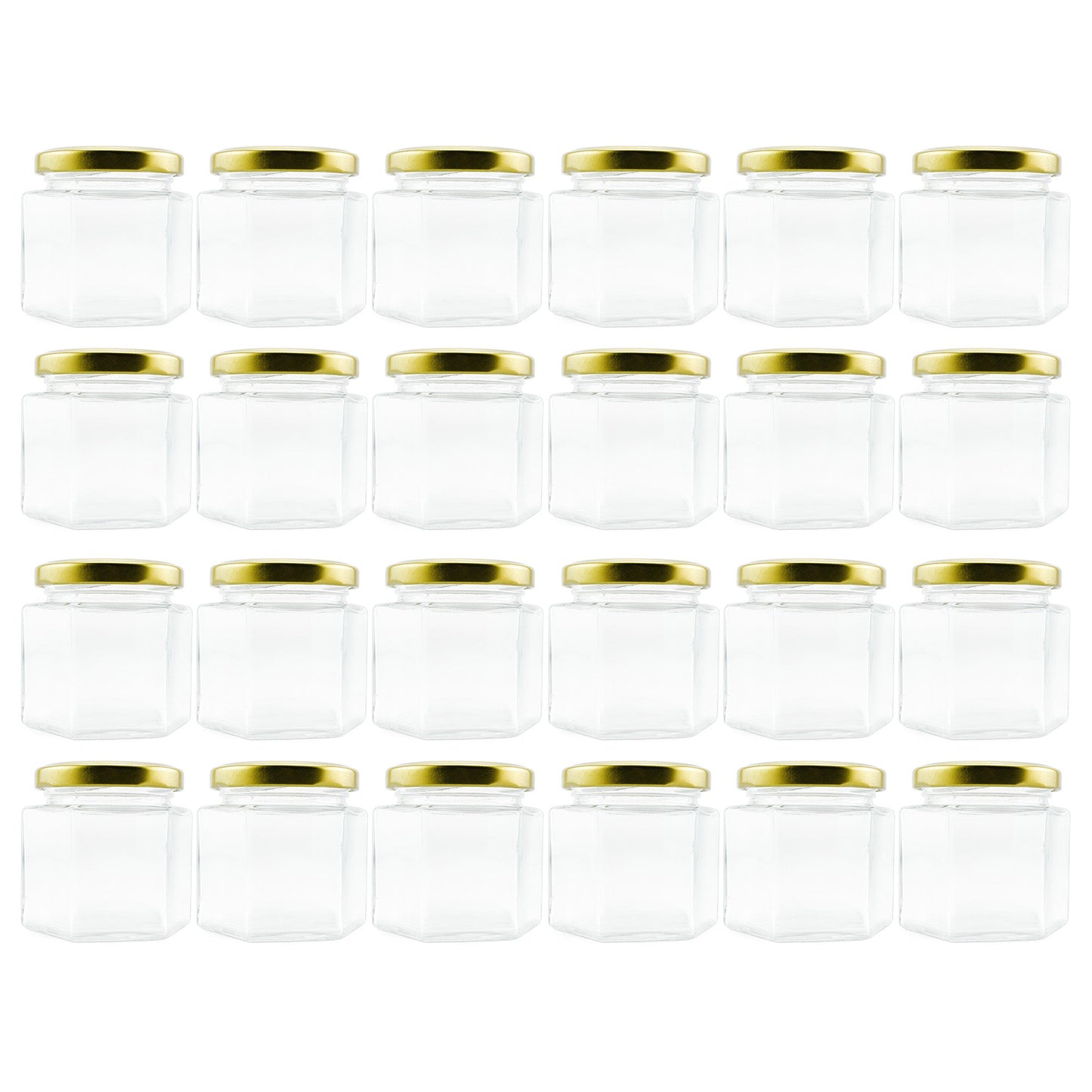4oz Hexagon Jars (24-Pack) - sh1485cb0mnw