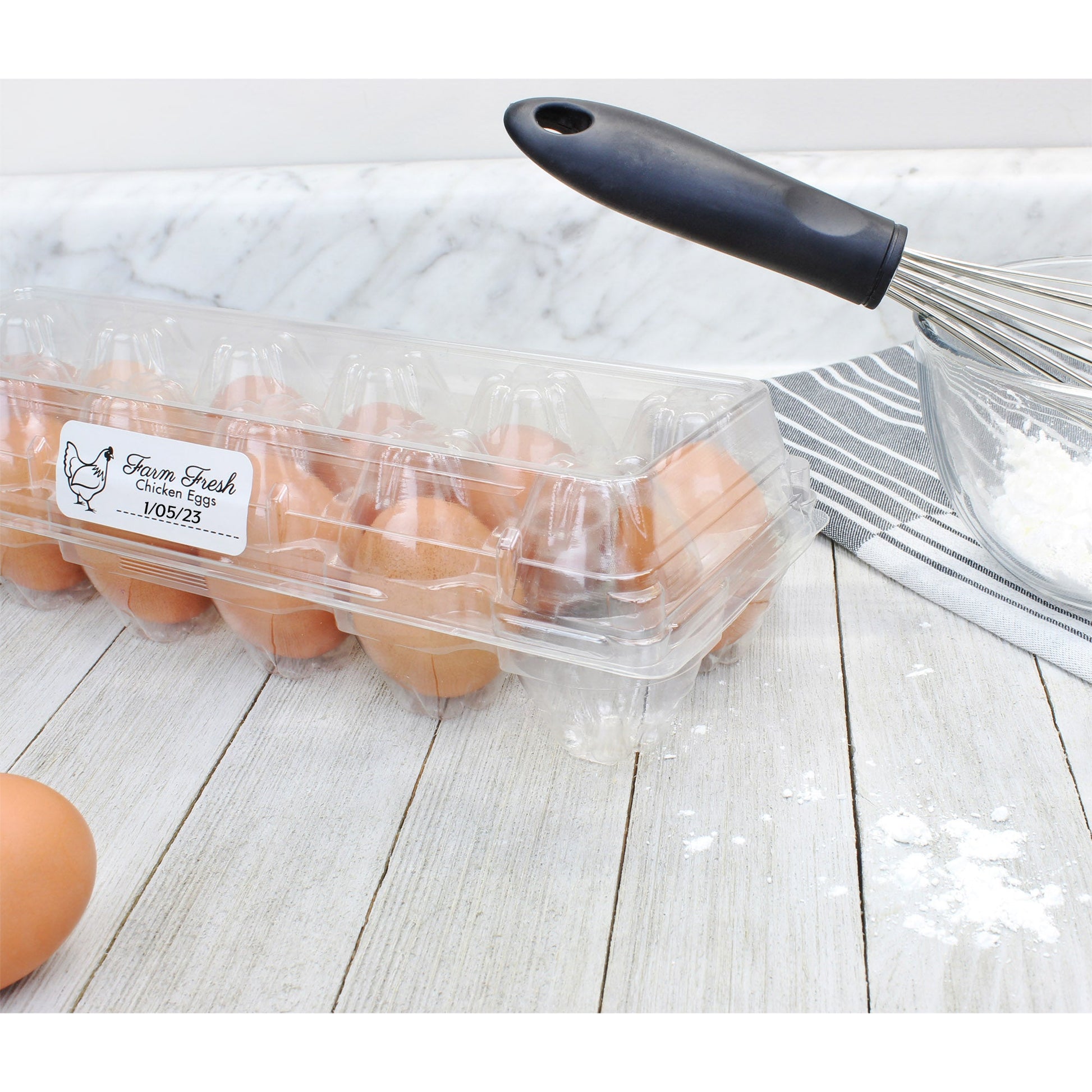 Clear Plastic Egg Cartons (20-Pack) - CBKit009